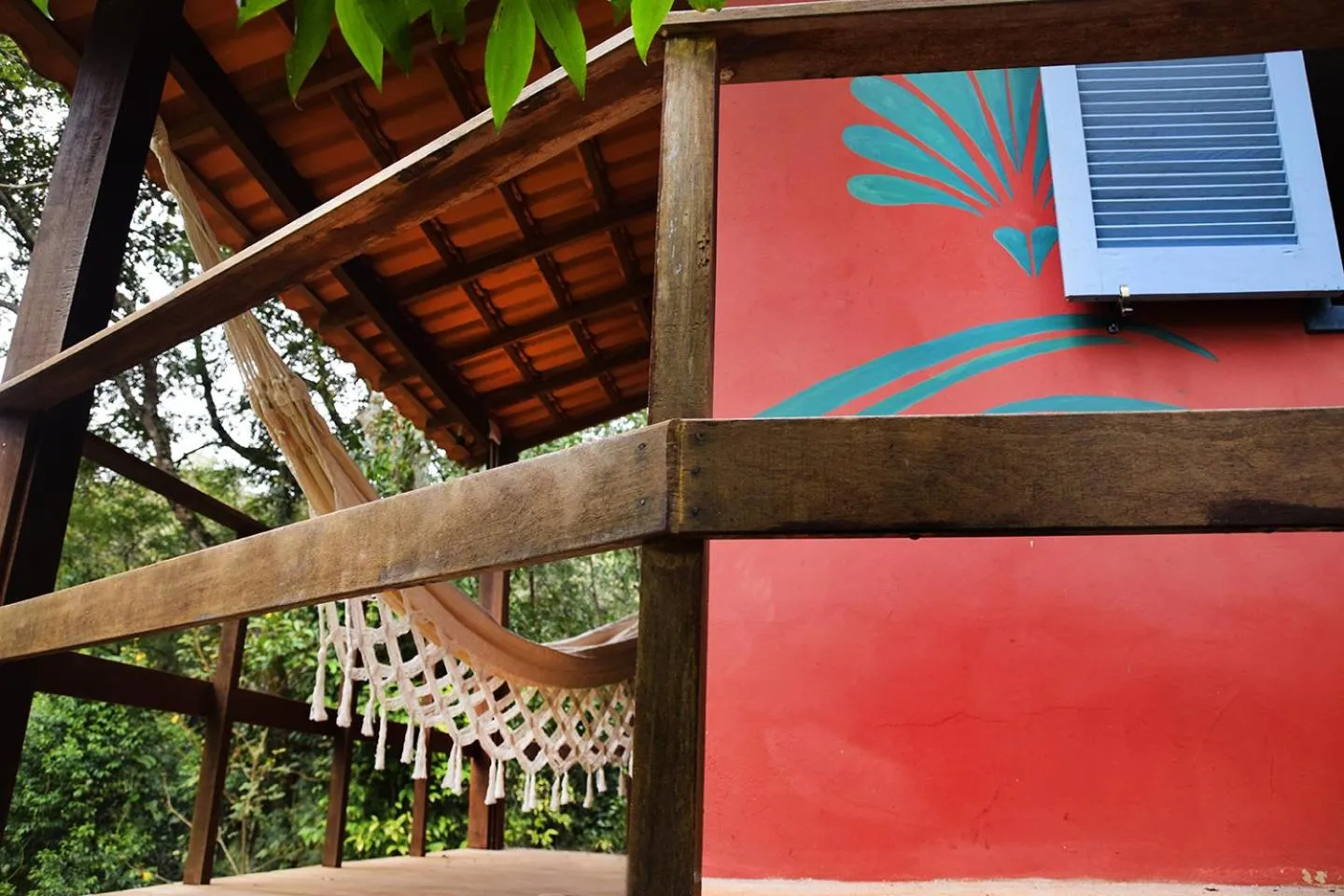 Balcony/Terrace in Sítio Flor das Águas
