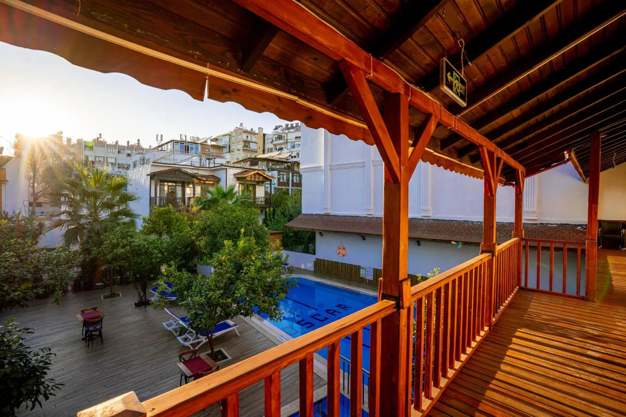 Patio in Oscar Boutique Hotel