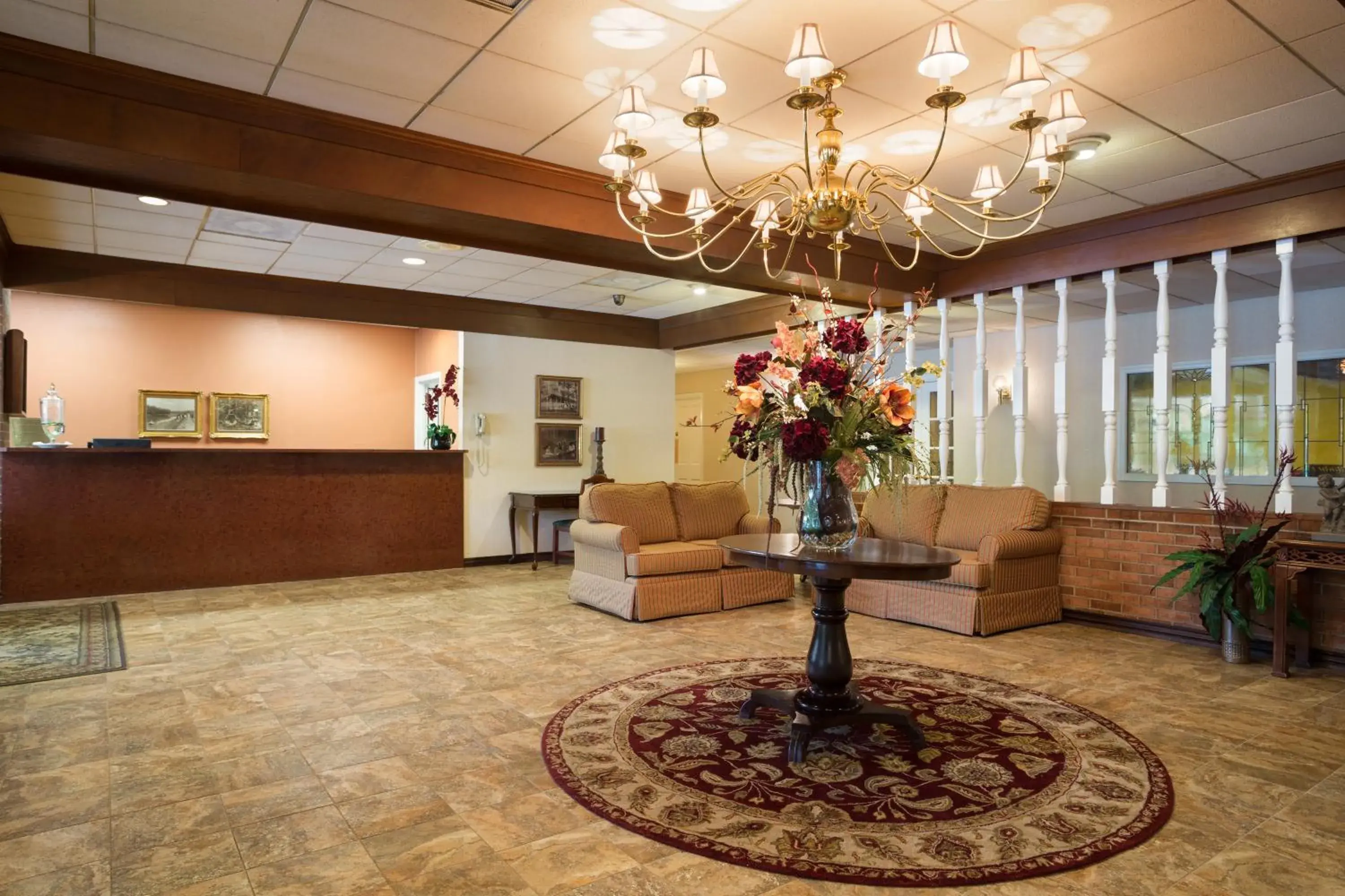 Lobby or reception in Ramada by Wyndham Ligonier Lobby or reception in Ramada by Wyndham Ligonier
