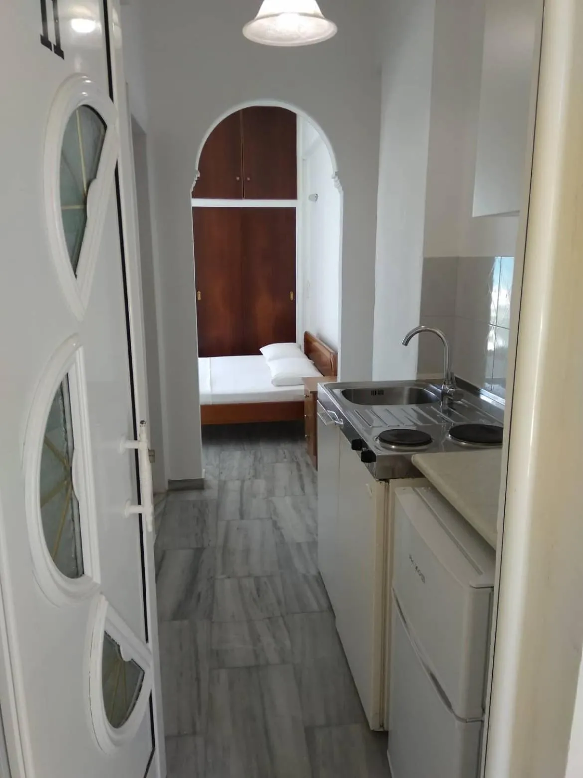 Kitchen or kitchenette, Bed in Villa Doris