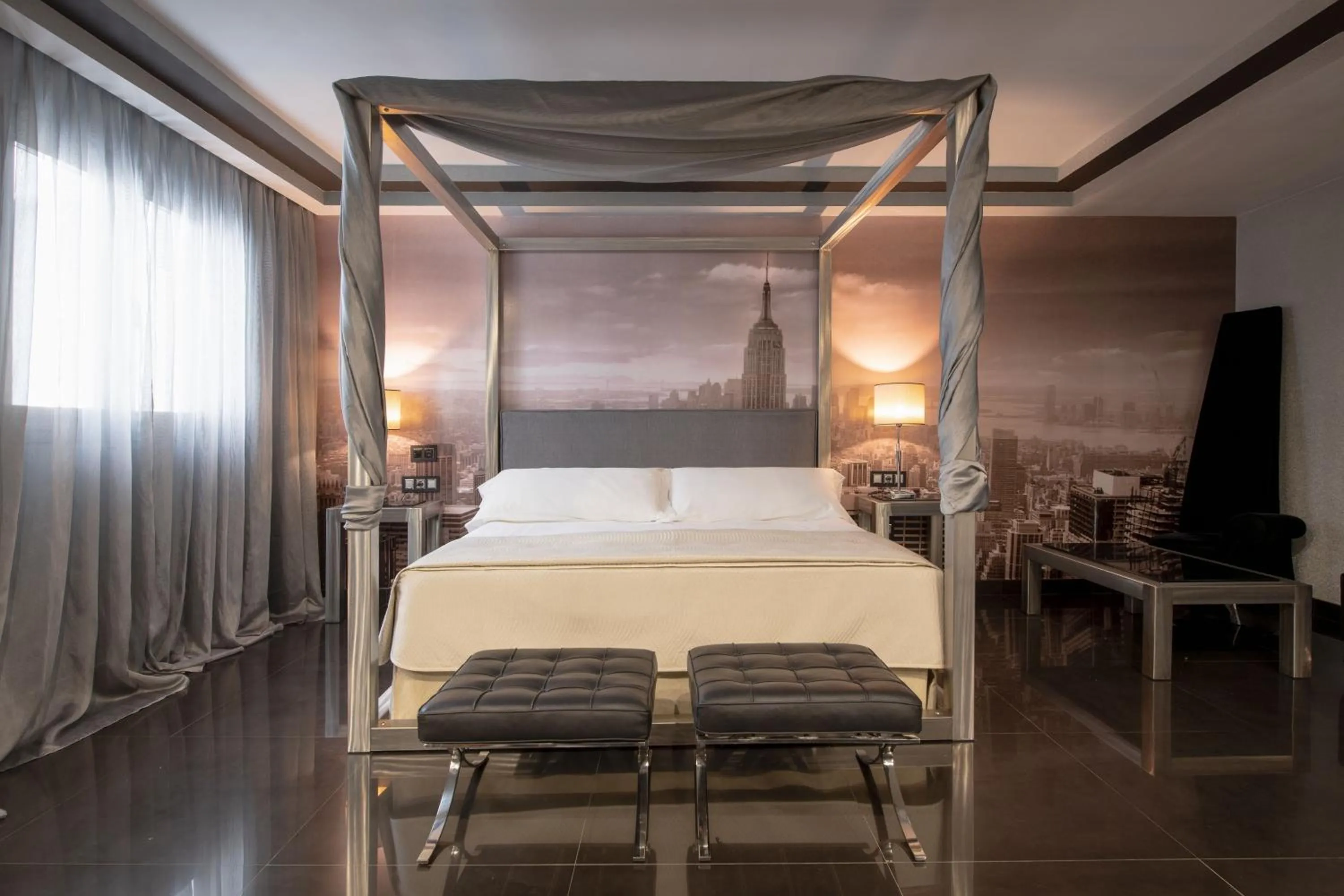 Bed in Hotel Infanta Leonor