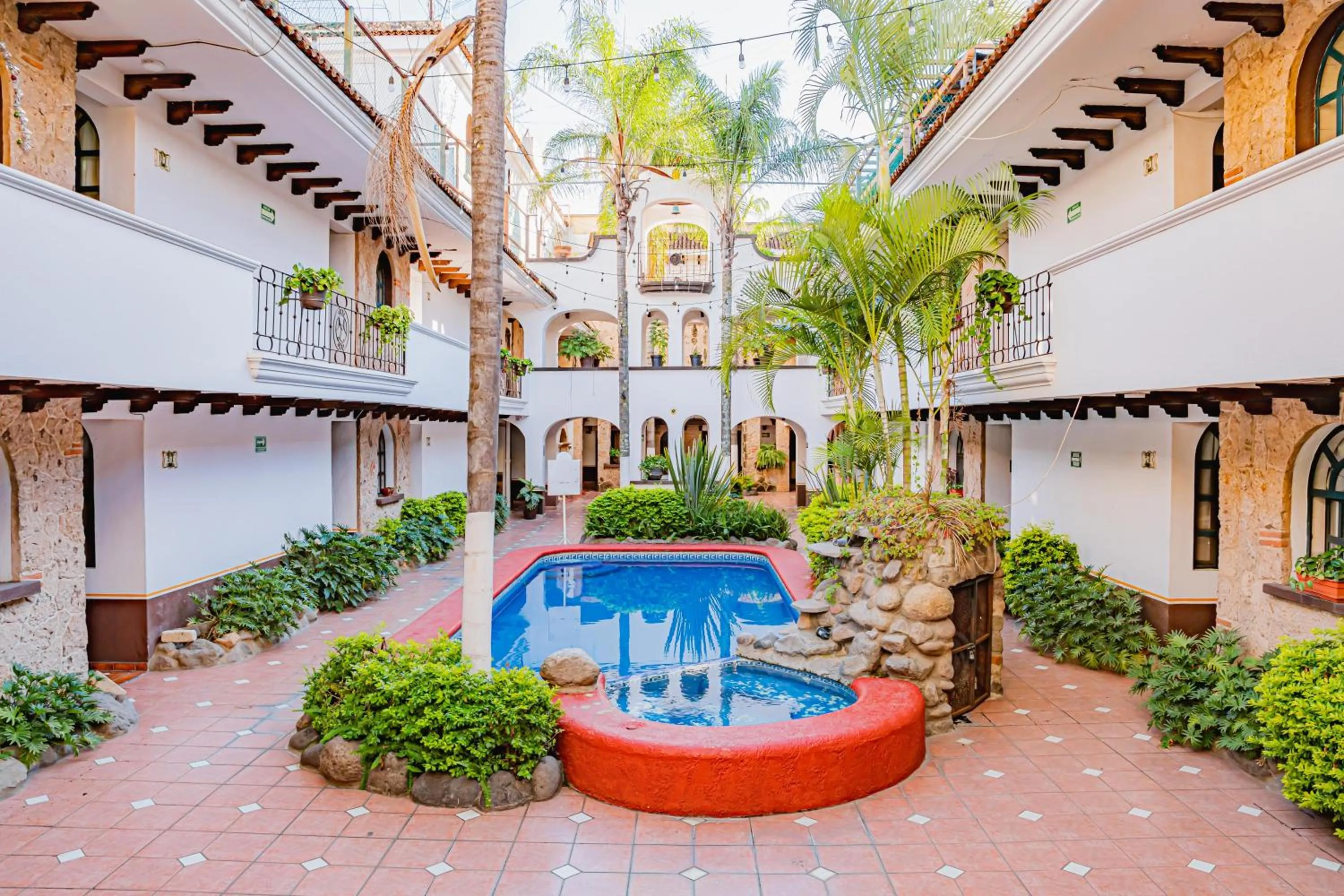 Swimming pool in HOTEL ZAPOTLAN