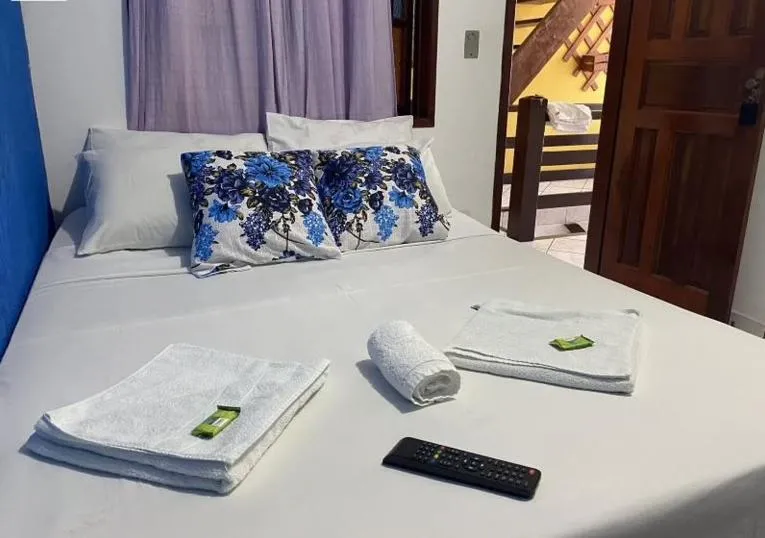 Bed in Pousada Azul do Mar
