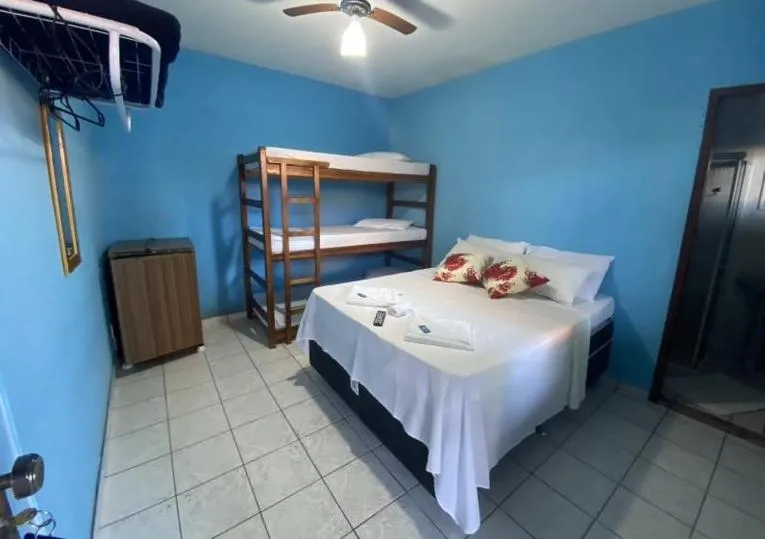 Bed in Pousada Azul do Mar