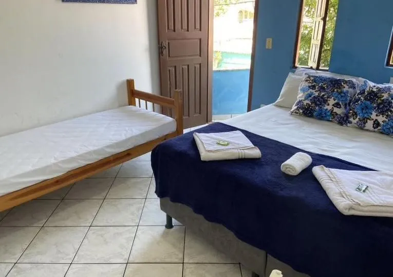 Bed in Pousada Azul do Mar