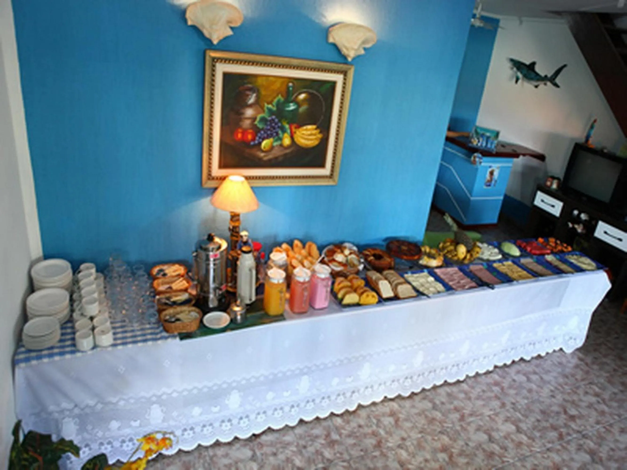 Food and drinks in Pousada Azul do Mar