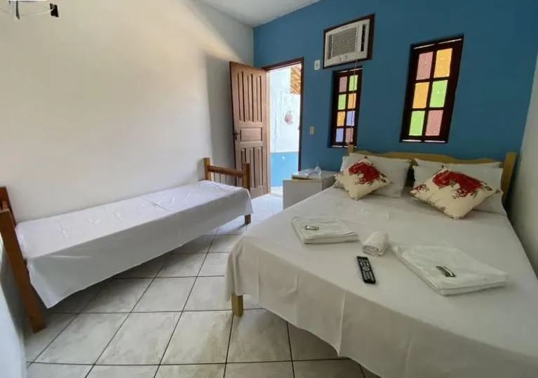 Bed in Pousada Azul do Mar
