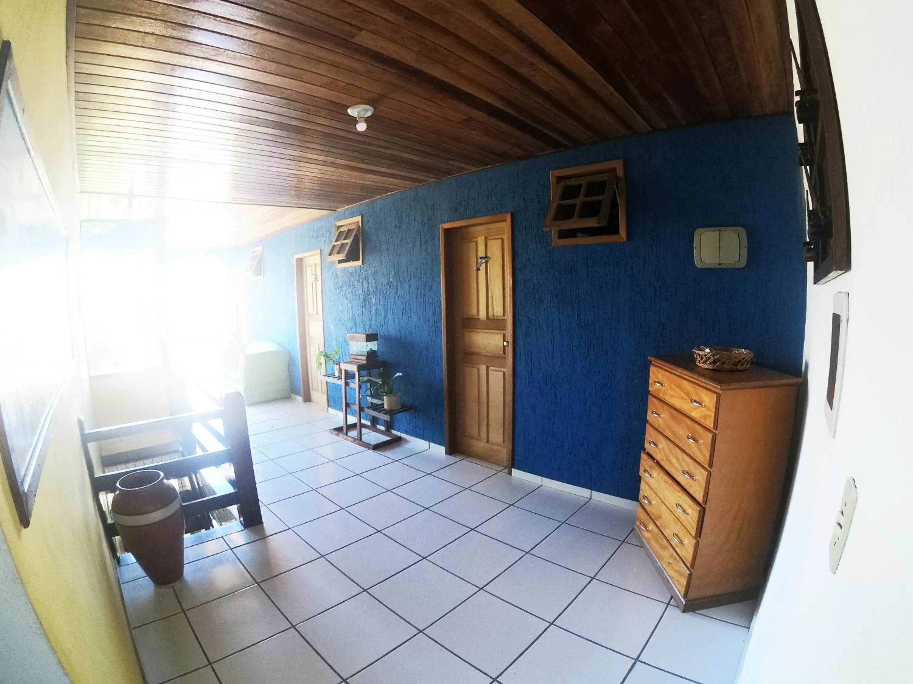 Seating area in Pousada Azul do Mar