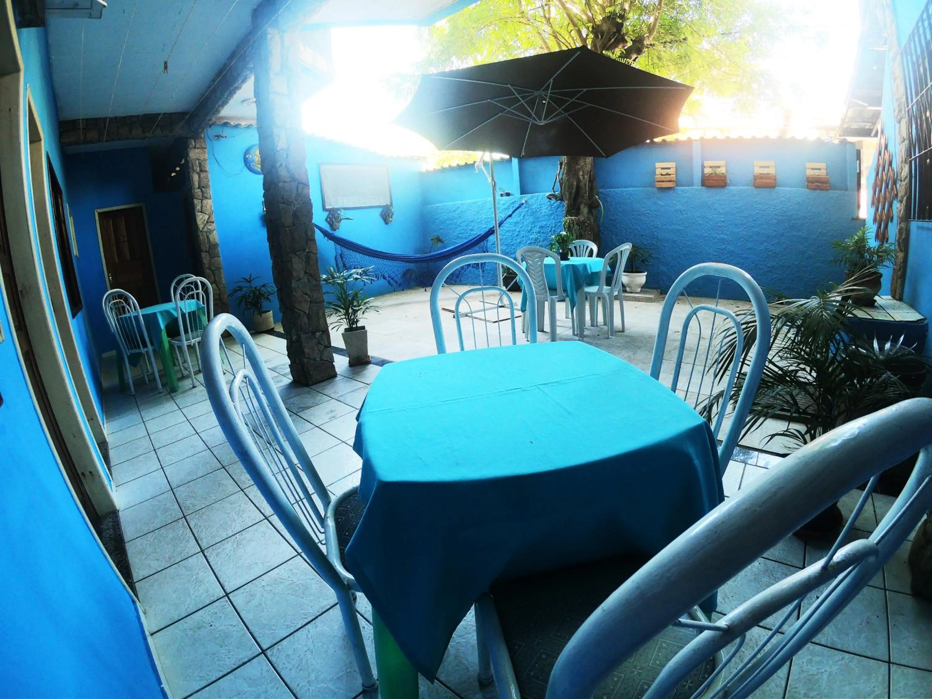 Inner courtyard view in Pousada Azul do Mar