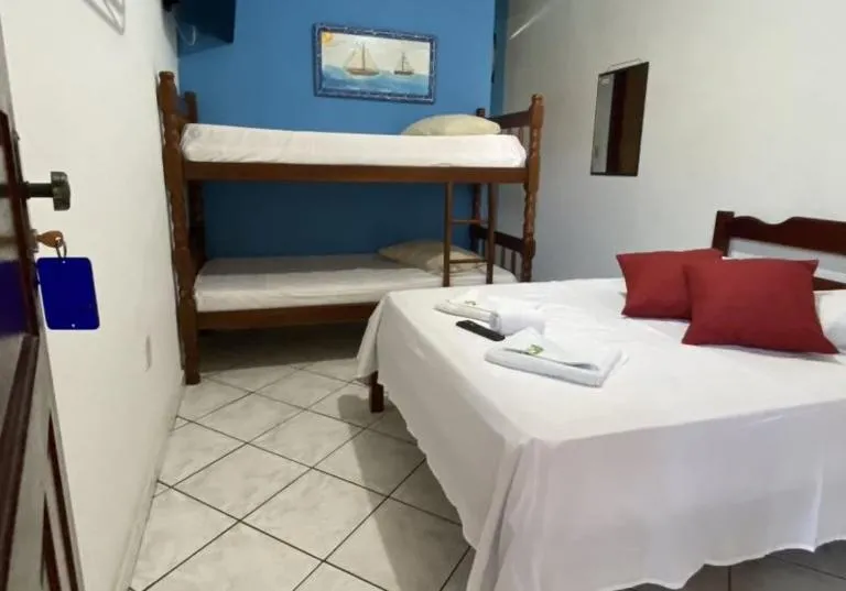 Bed in Pousada Azul do Mar