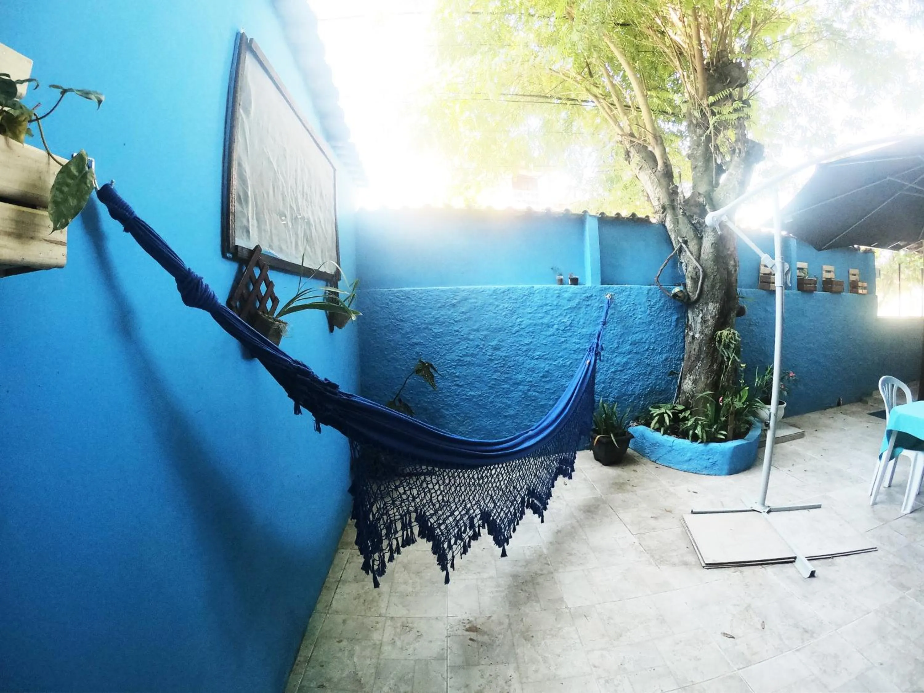 Inner courtyard view in Pousada Azul do Mar