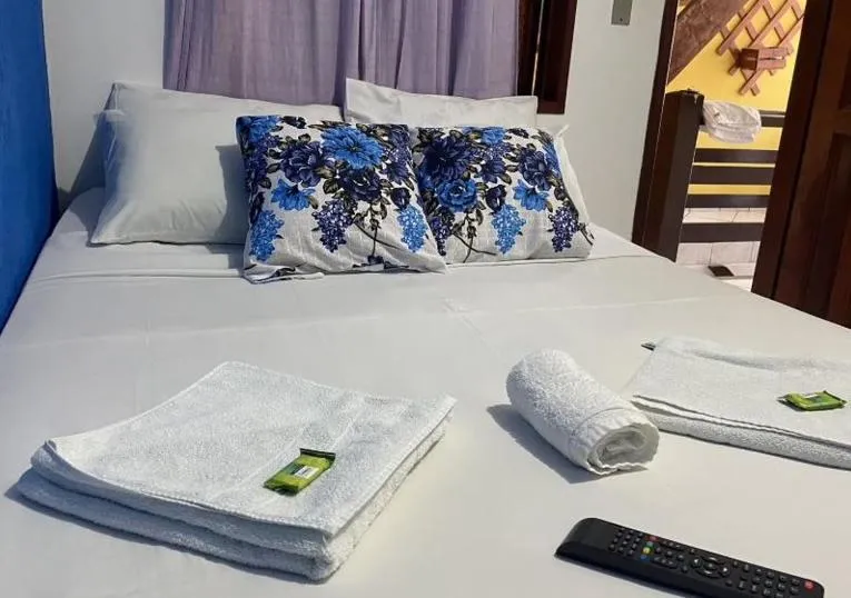 Bed in Pousada Azul do Mar