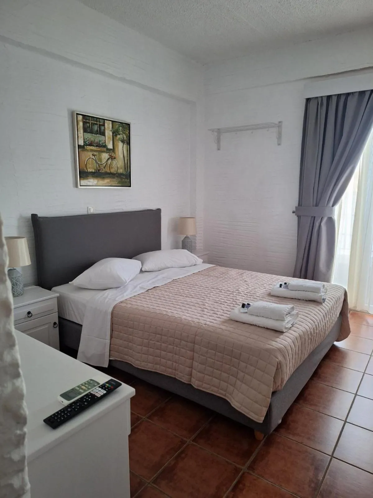 Bed in Agali bay hotel