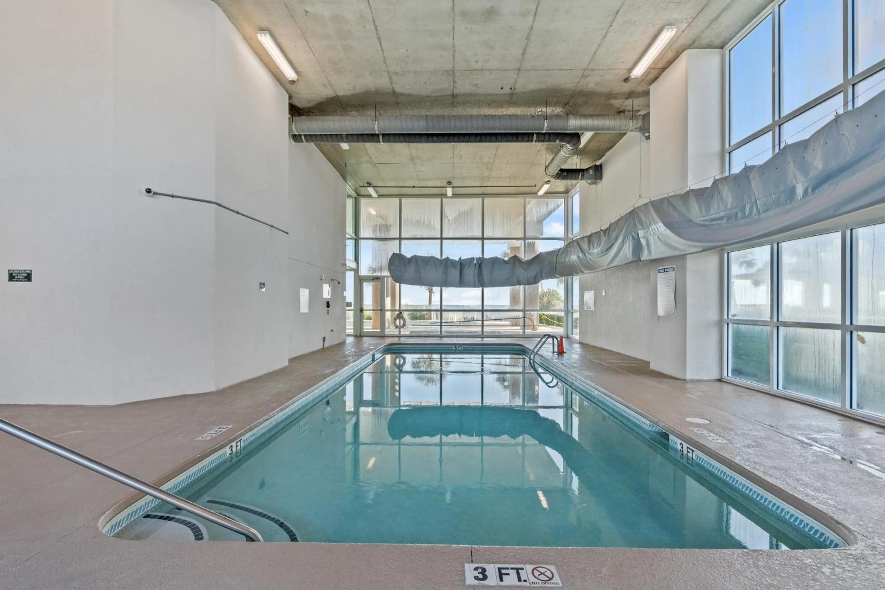 Pool view in Crescent Beauty