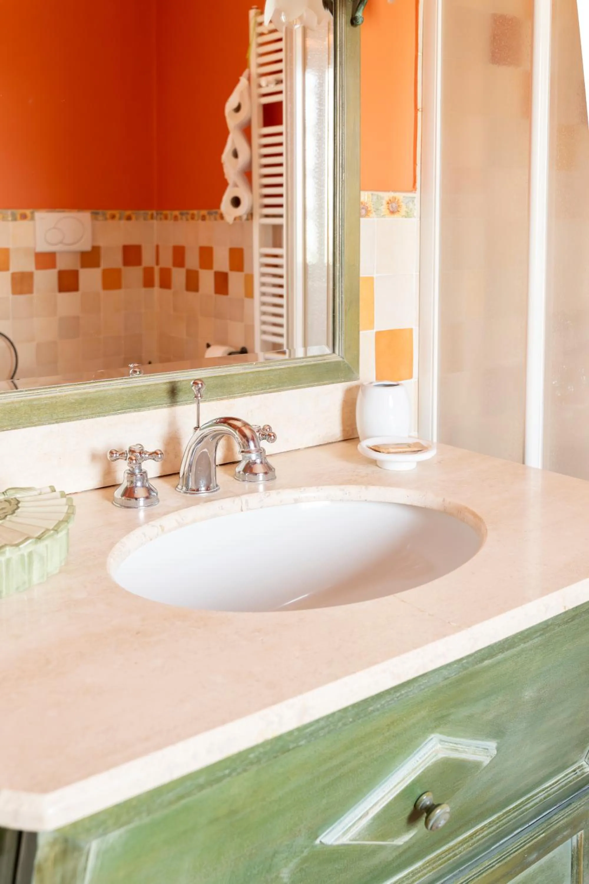 Shower in B&B Casale Ansamagi Relax & Pool