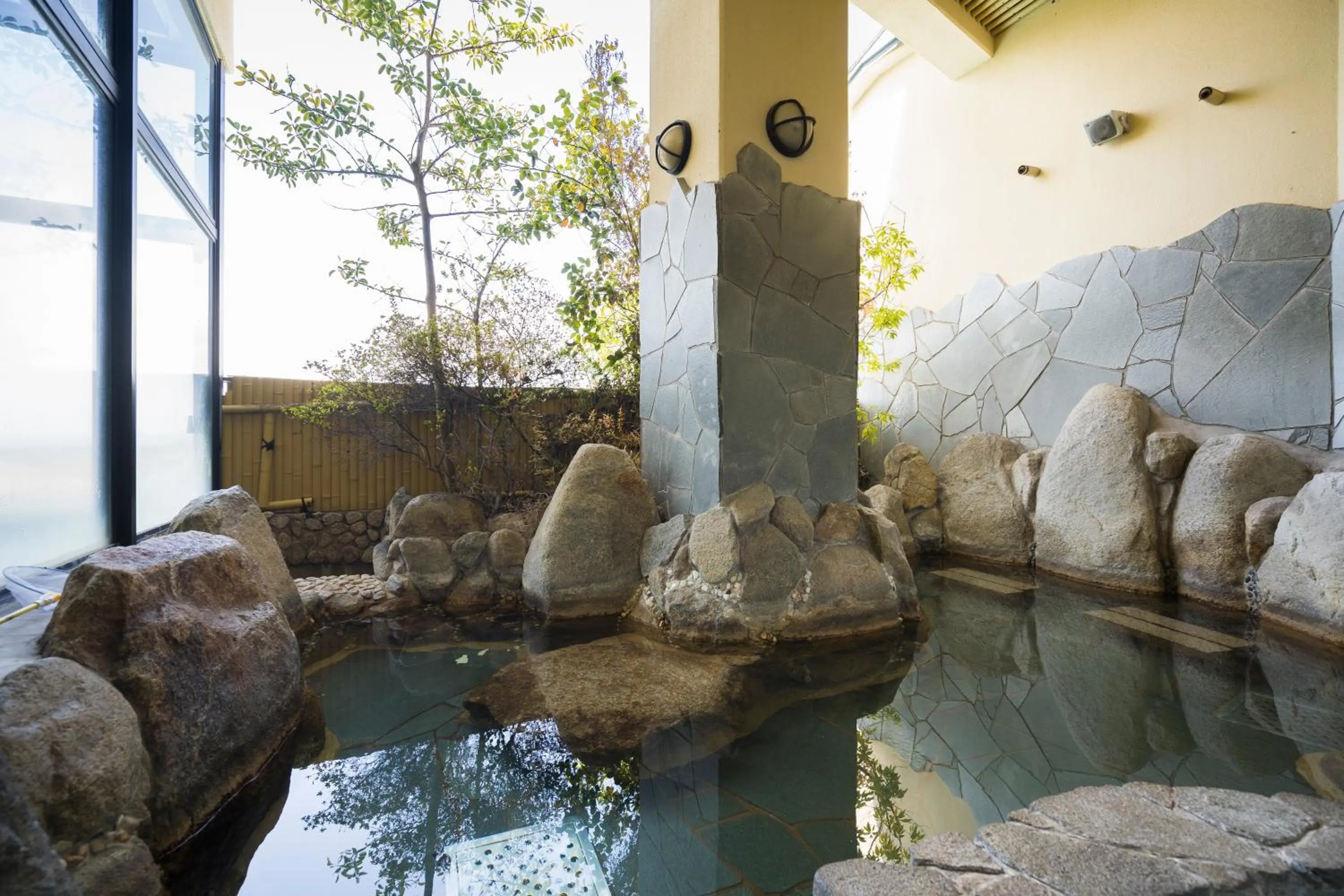 Hot Spring Bath in Hotel Ryutouen