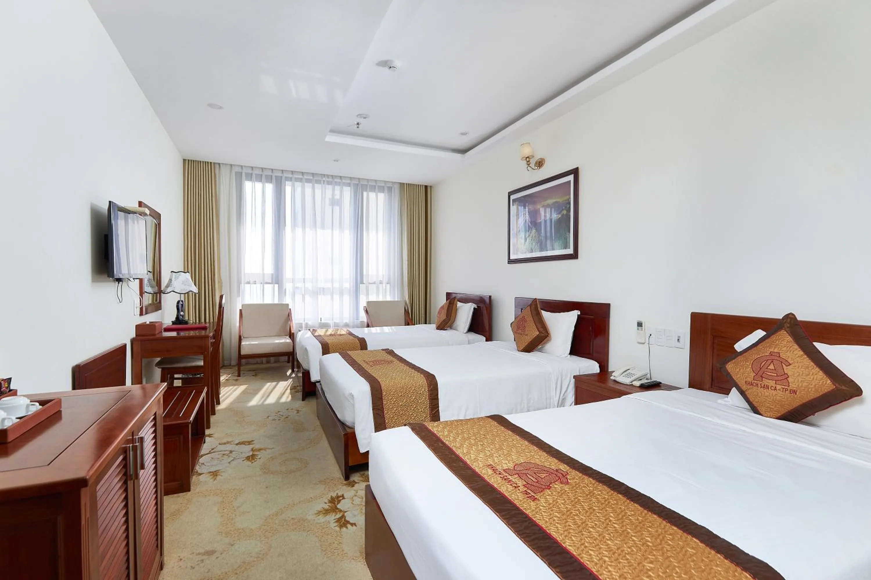 Bedroom, Bed in Phuoc My An Beach