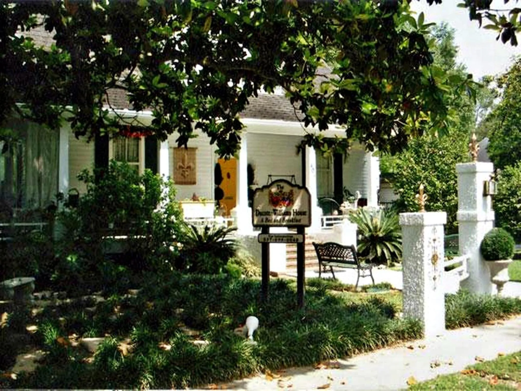 Patio in Ducote-Williams House