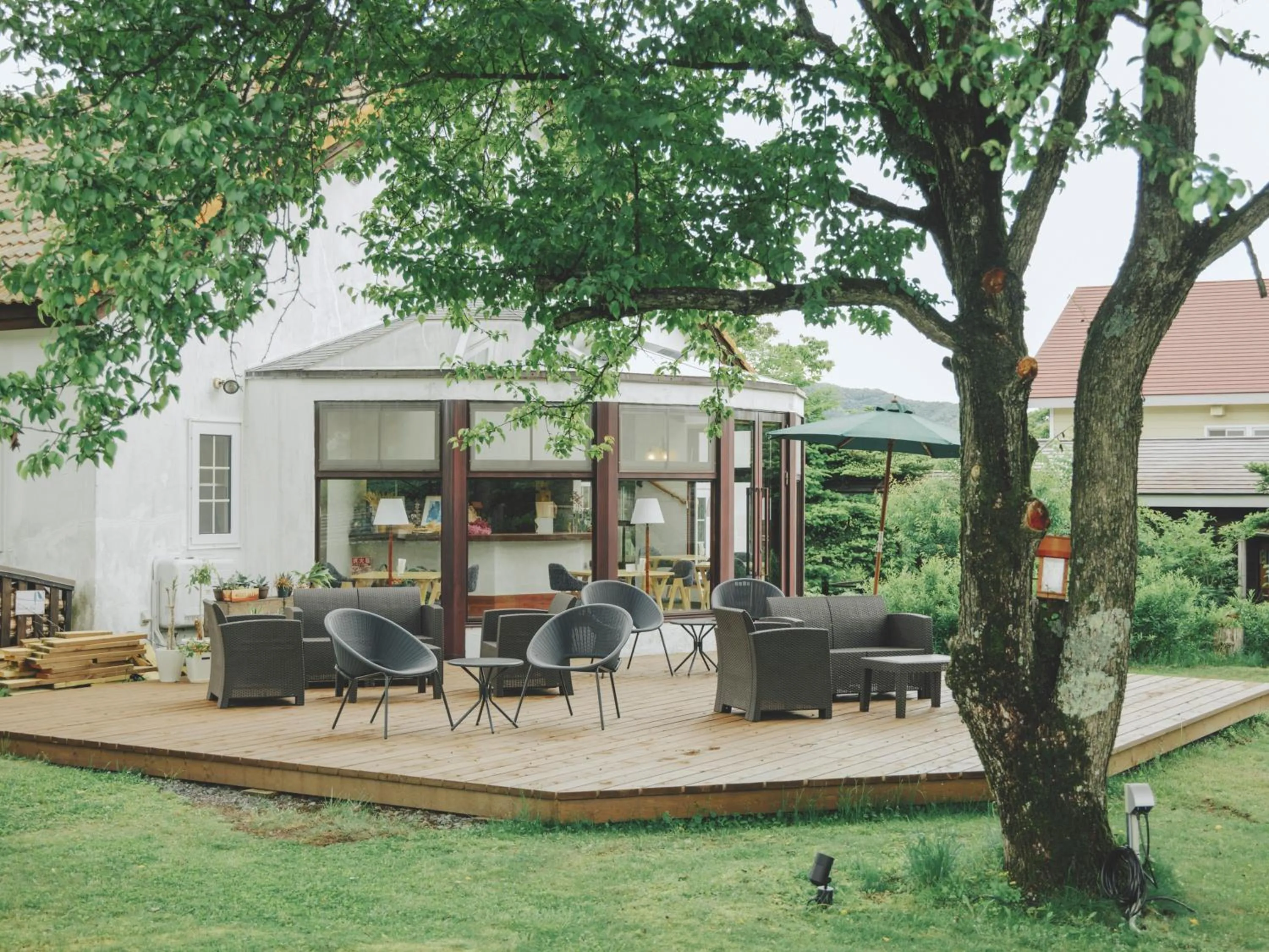 Balcony/Terrace in Kiyosatokogen Country Inn The Classic