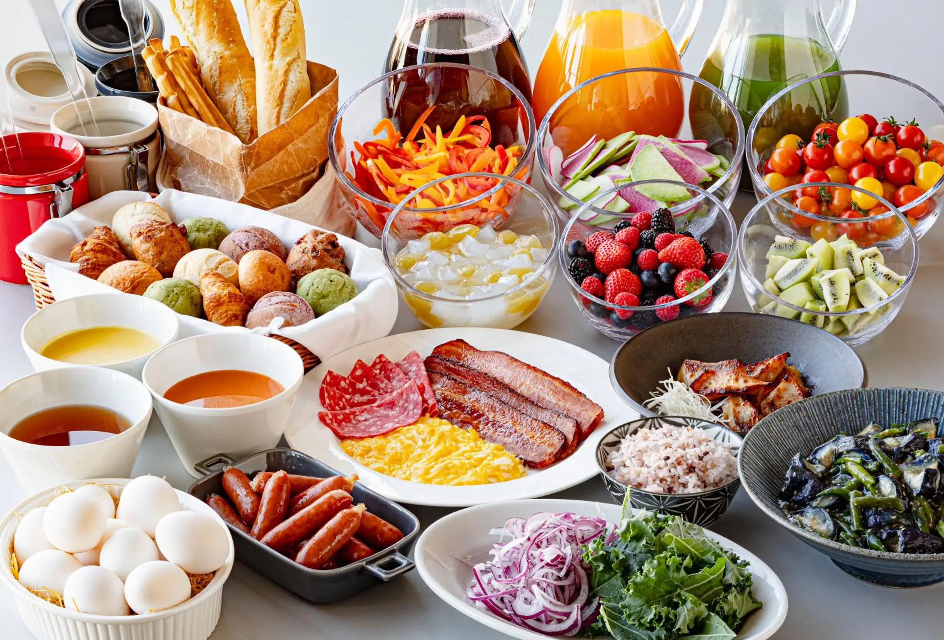 Buffet breakfast in Hotel Comento Yokohama Kannai Buffet breakfast in Hotel Comento Yokohama Kannai