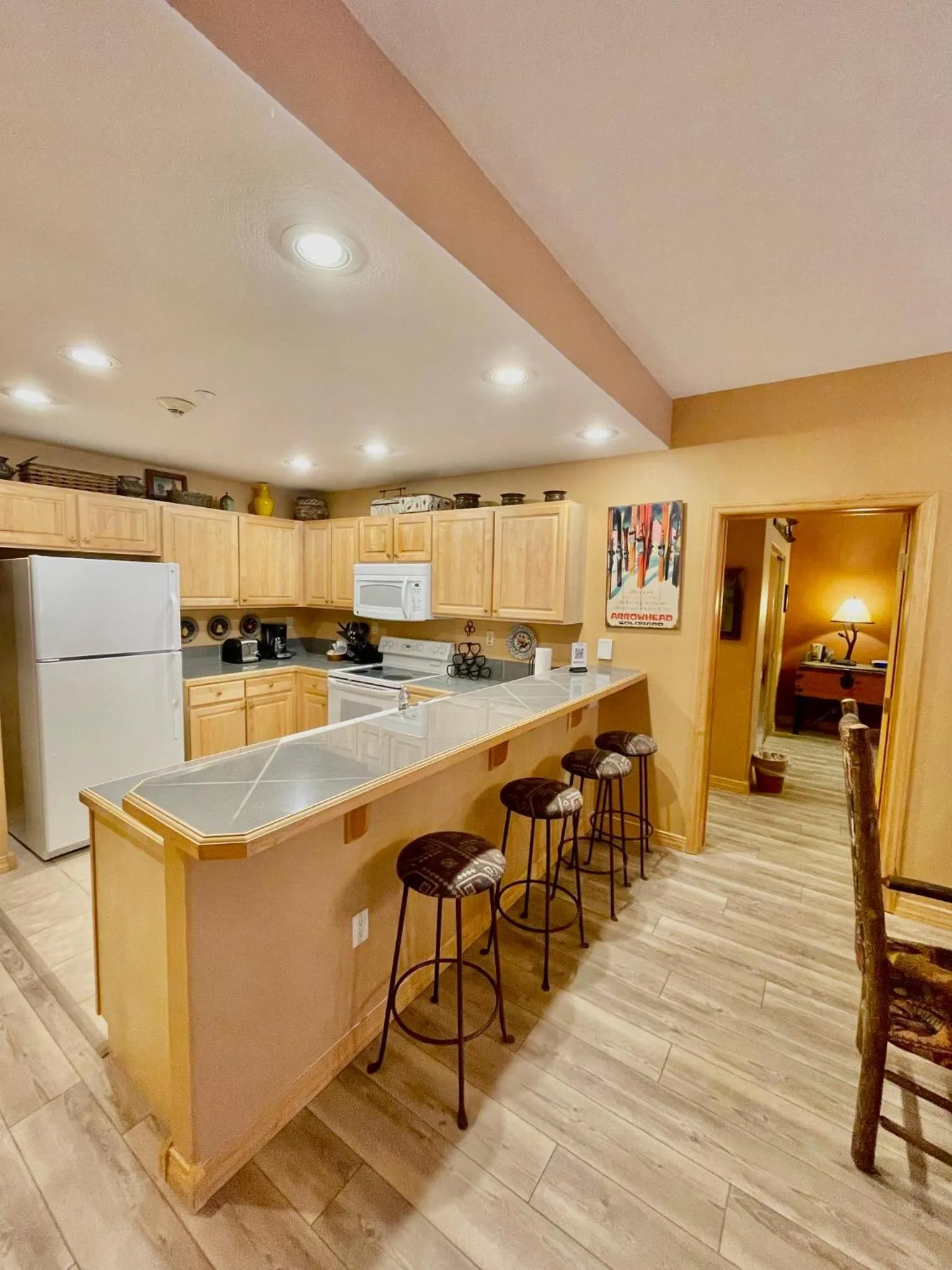 Communal kitchen in Arrowhead Village at Beaver Creek