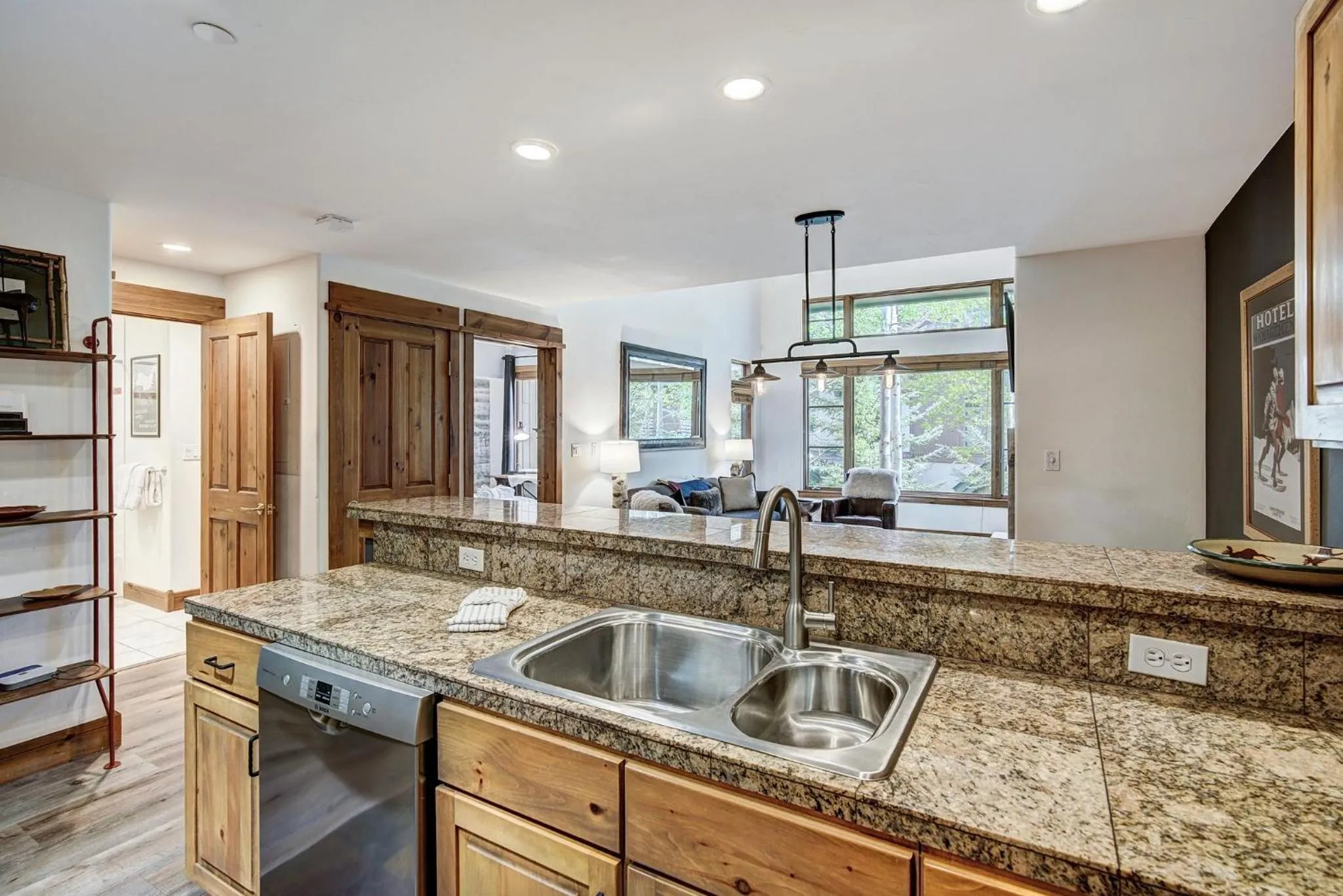 Communal kitchen in Arrowhead Village at Beaver Creek
