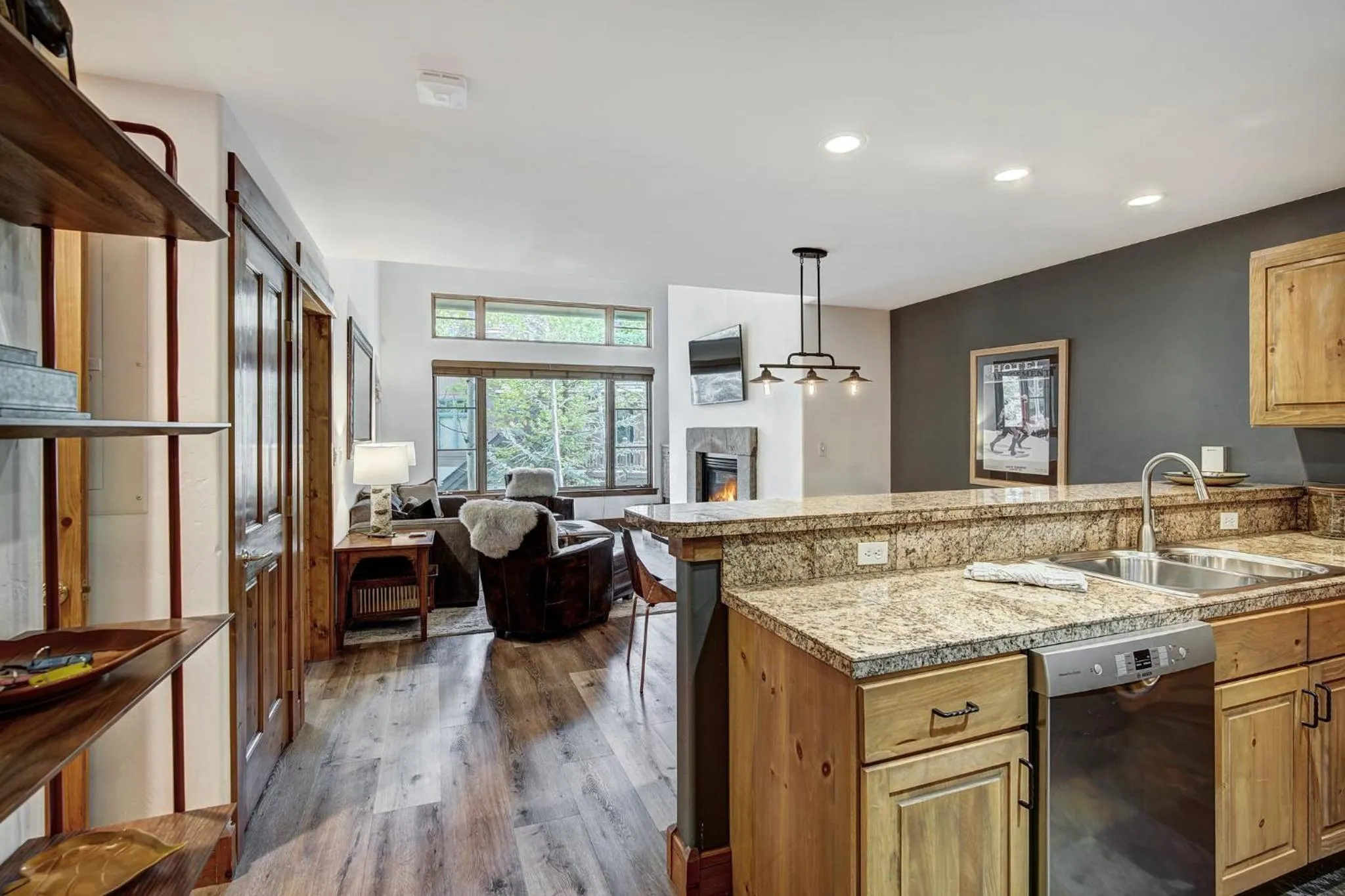 Communal kitchen in Arrowhead Village at Beaver Creek