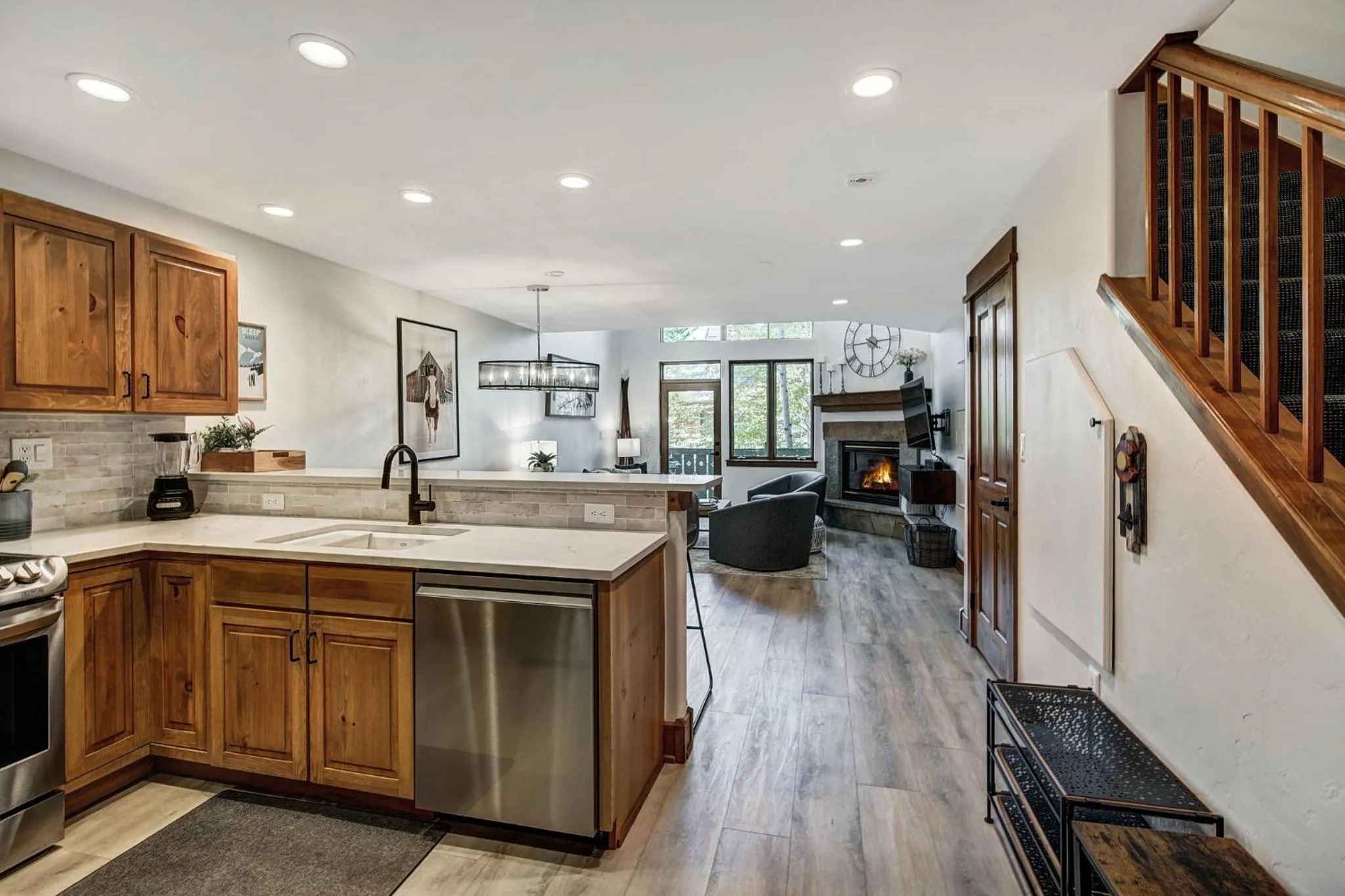Communal kitchen in Arrowhead Village at Beaver Creek