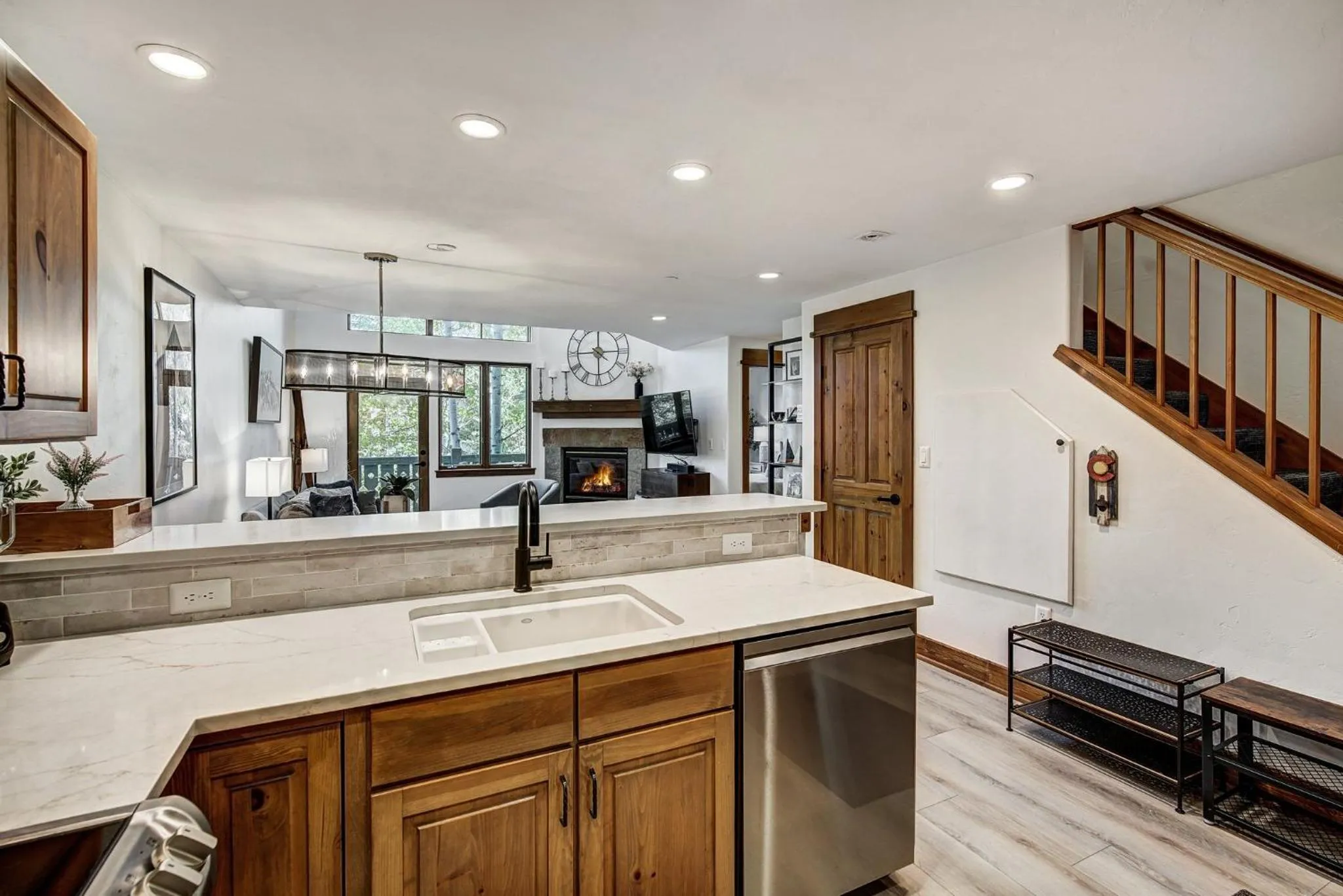 Communal kitchen in Arrowhead Village at Beaver Creek