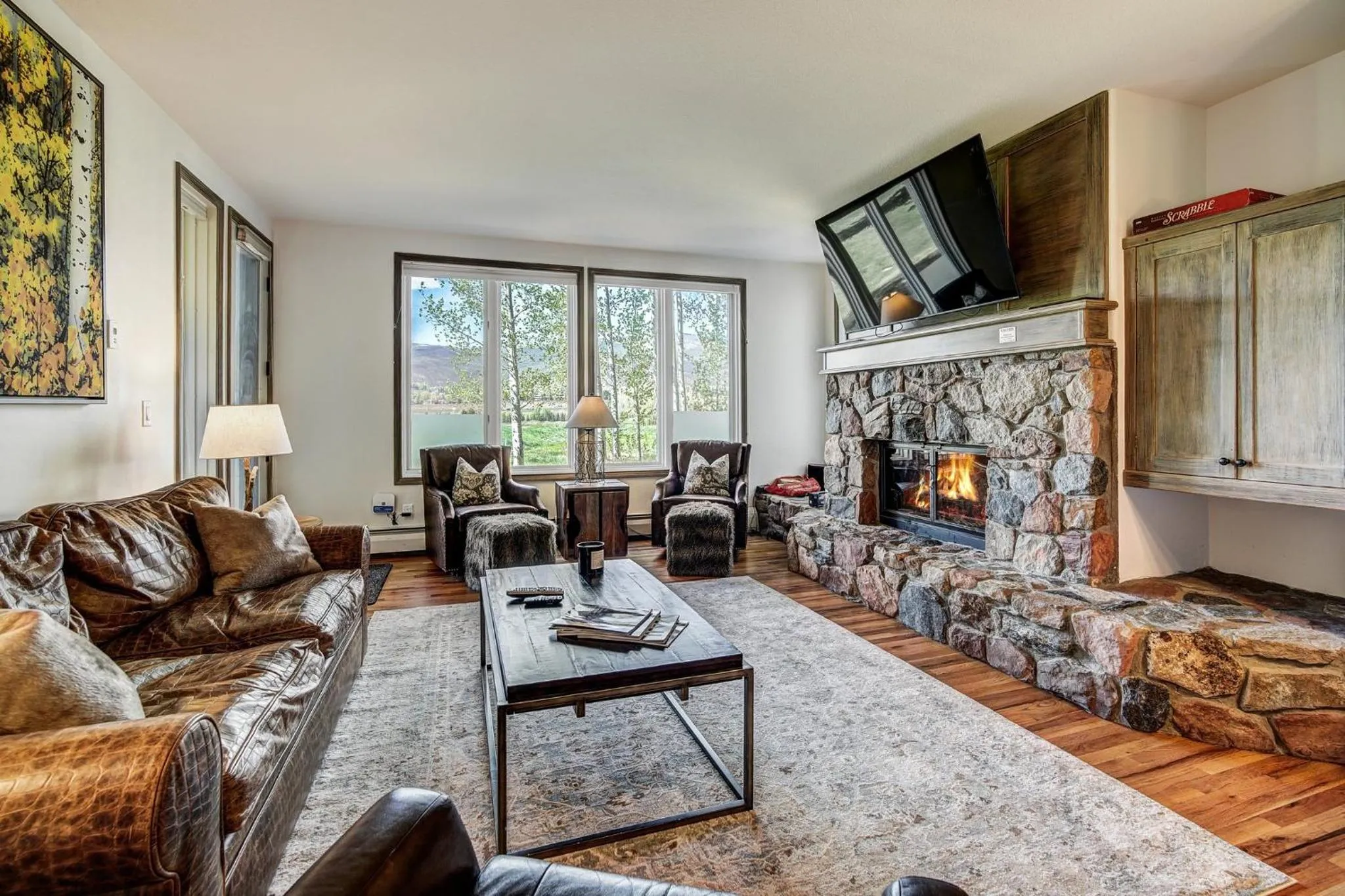 Living room in Arrowhead Village at Beaver Creek