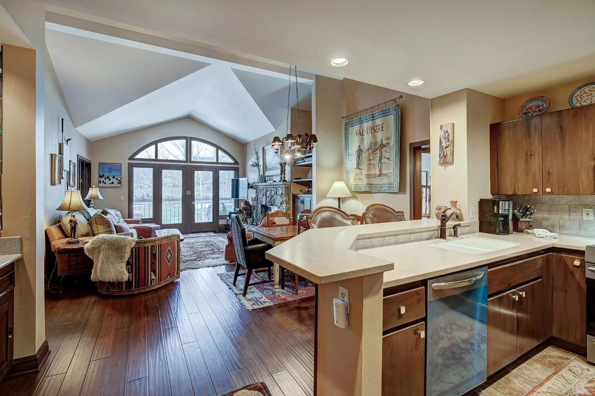 Communal kitchen in Arrowhead Village at Beaver Creek