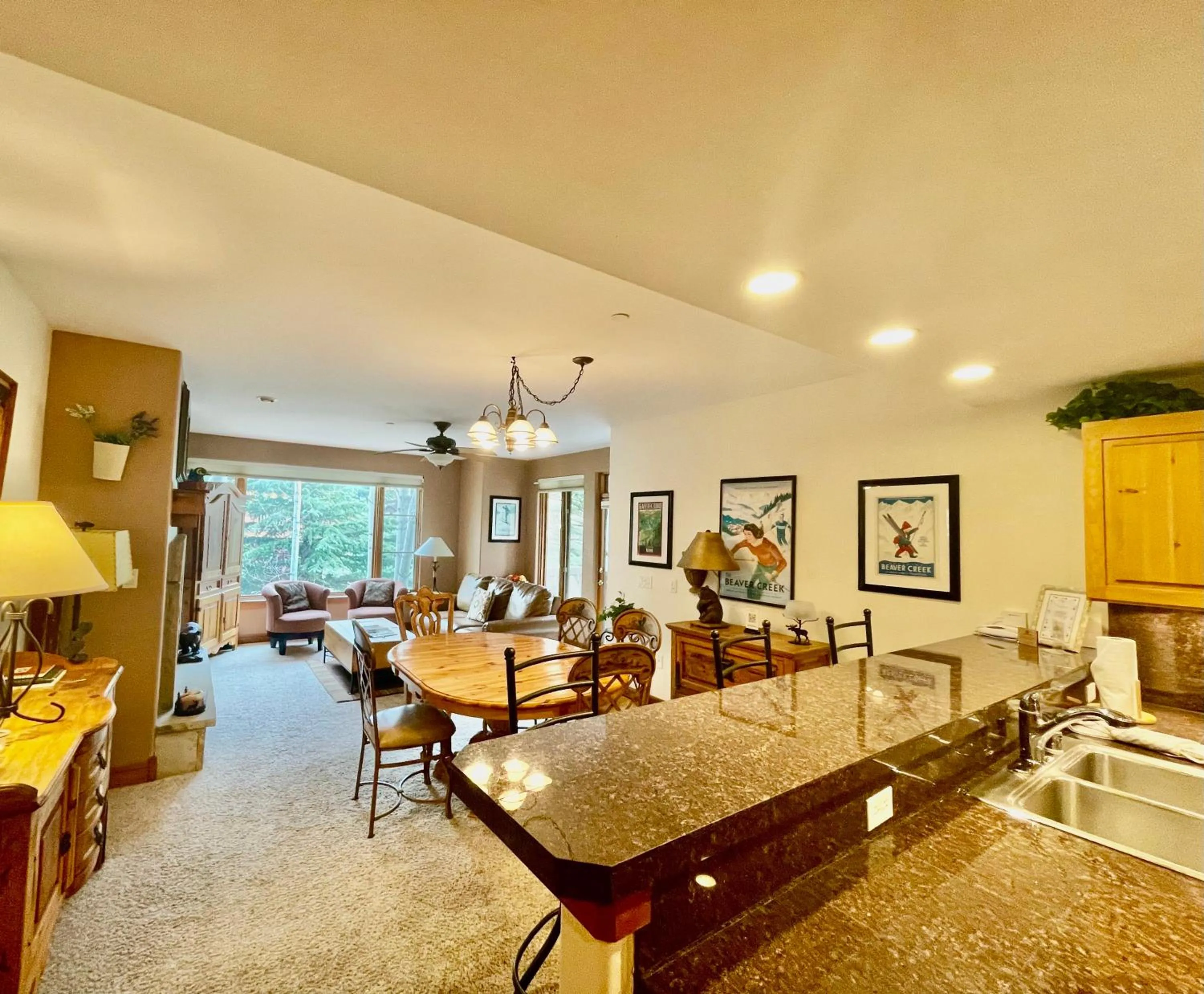 Communal kitchen in Arrowhead Village at Beaver Creek