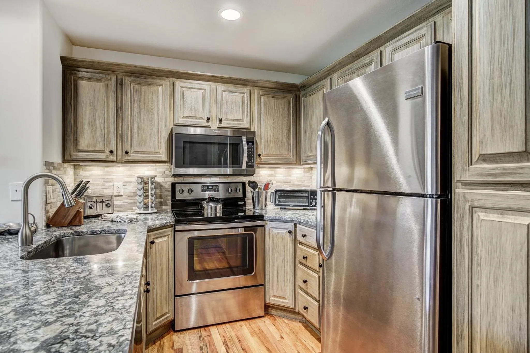 Communal kitchen in Arrowhead Village at Beaver Creek
