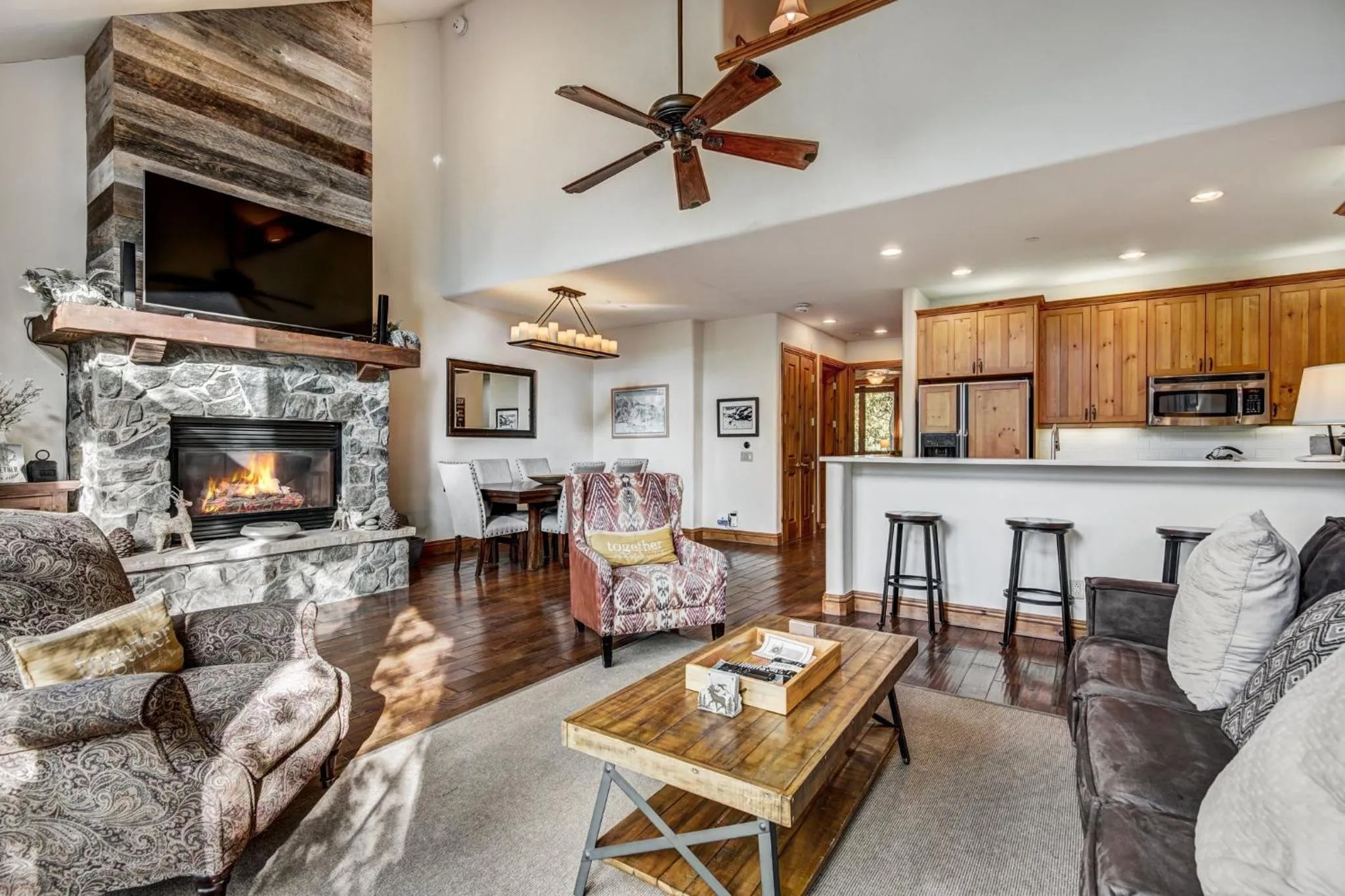Living room in Arrowhead Village at Beaver Creek