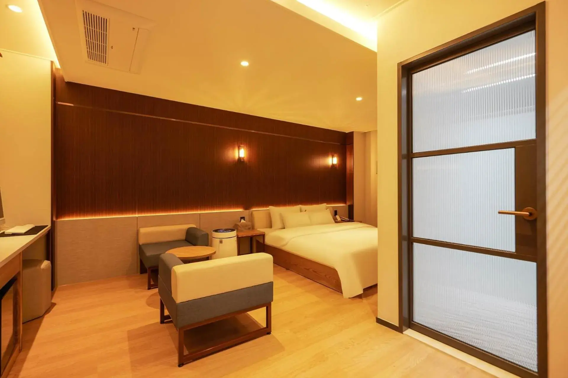 Bed in Browndot Suwon cityhall Bed in Browndot Suwon cityhall