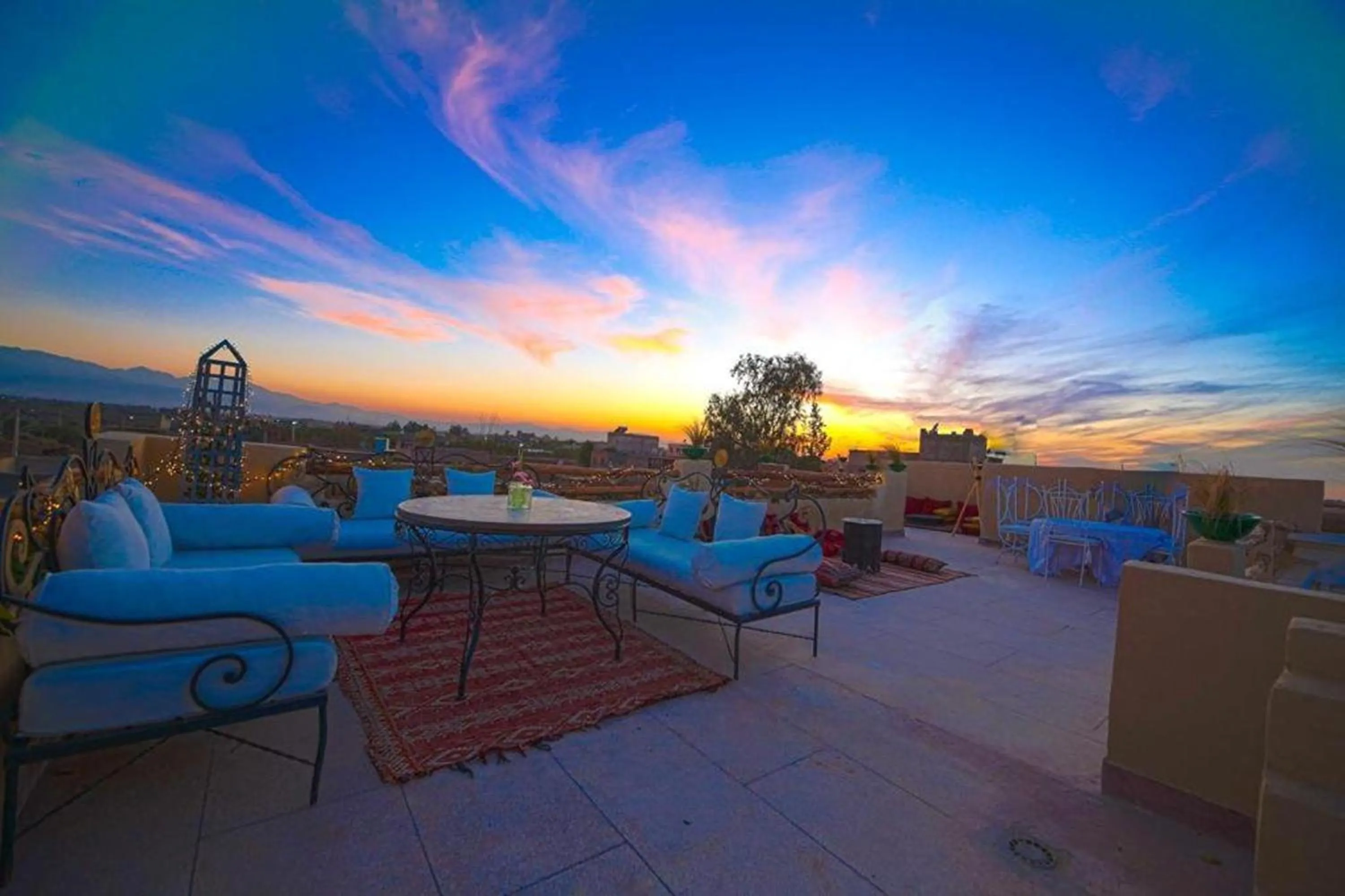 Balcony/Terrace in Riad Oum h&N B&B