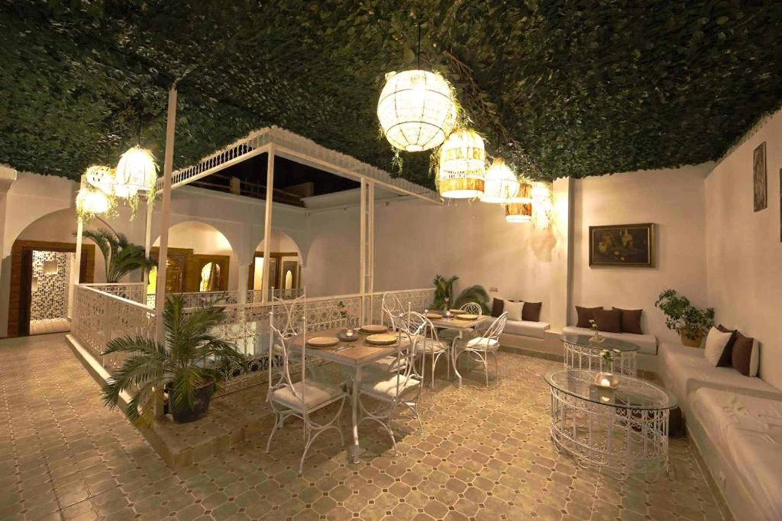 Seating area in Riad Oum h&N B&B