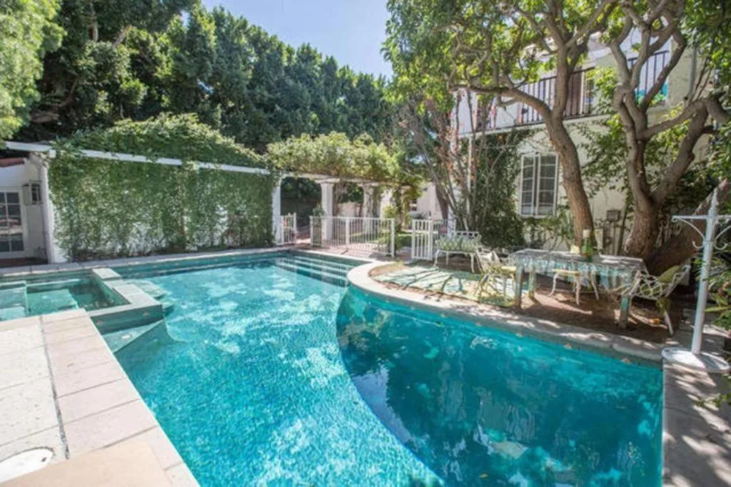 Swimming pool in Beverly Hills Celebrity Home