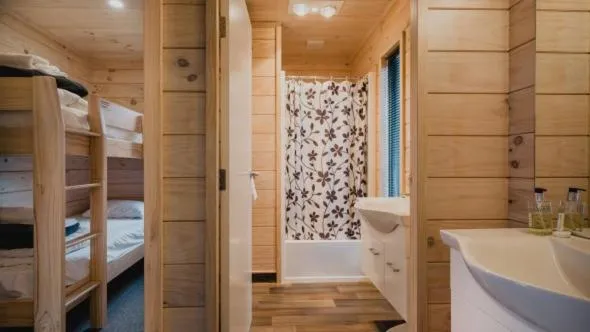 Bed in Lakes Edge Holiday Park