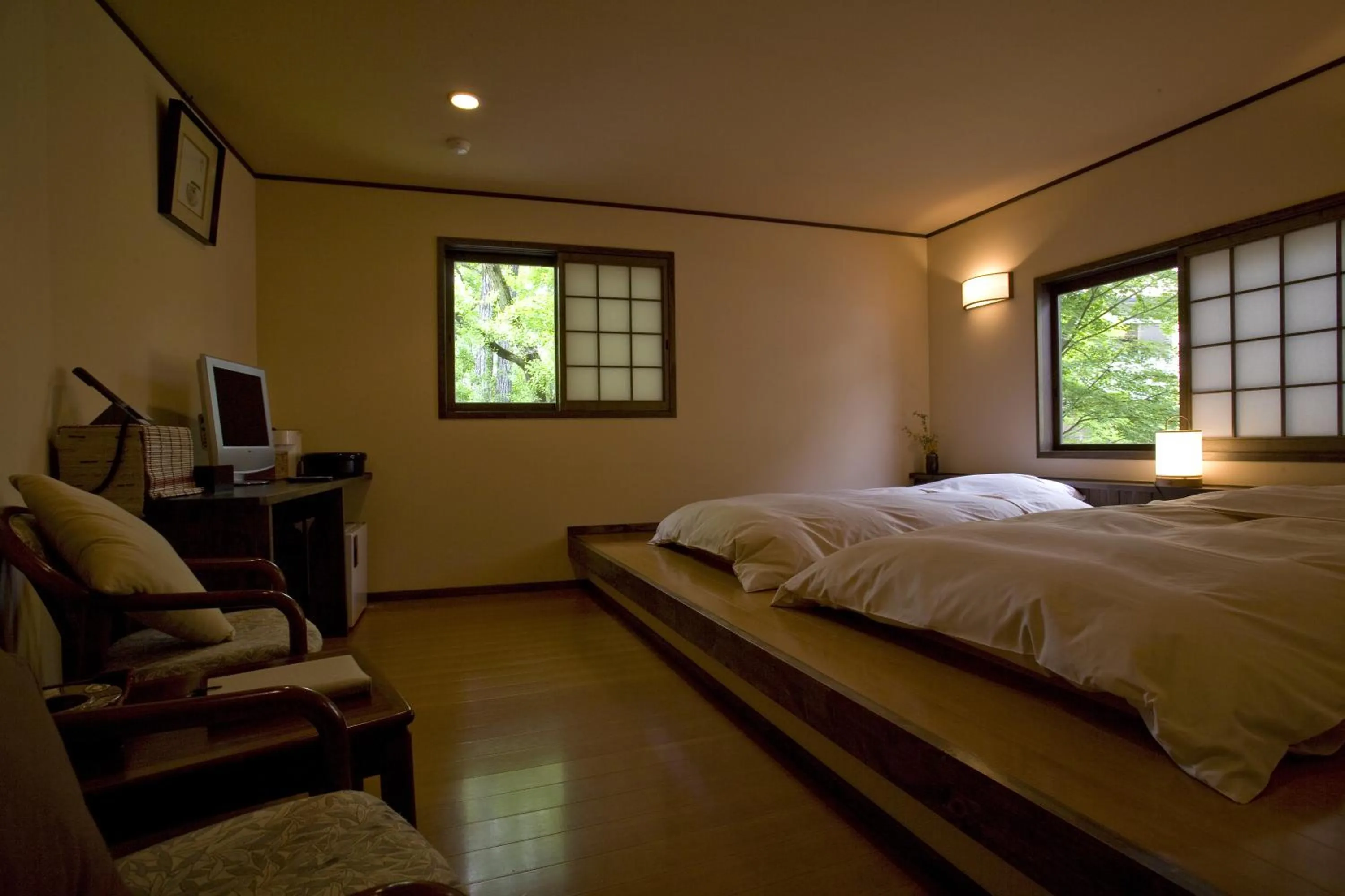 Photo of the whole room, Bed in Okutsusou