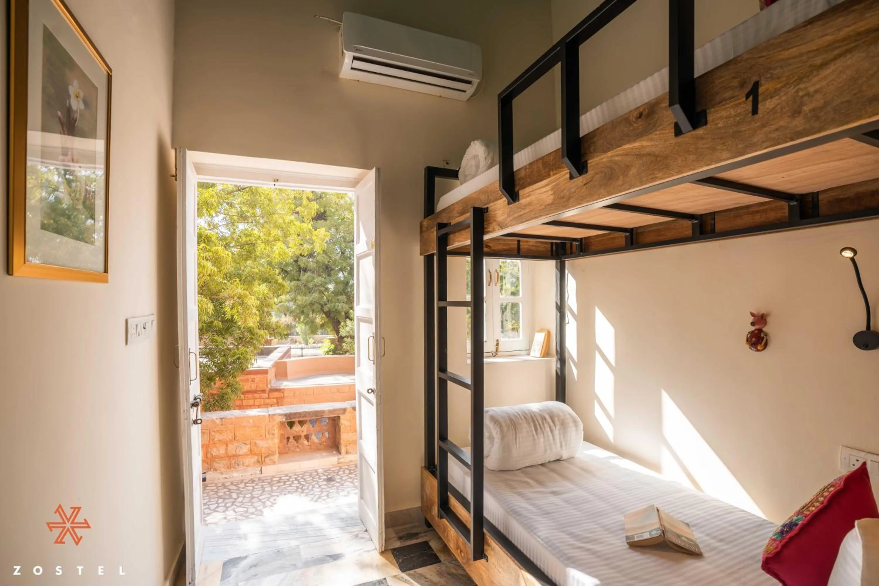 Balcony/Terrace, Bed in Zostel Jodhpur (Ratanada)