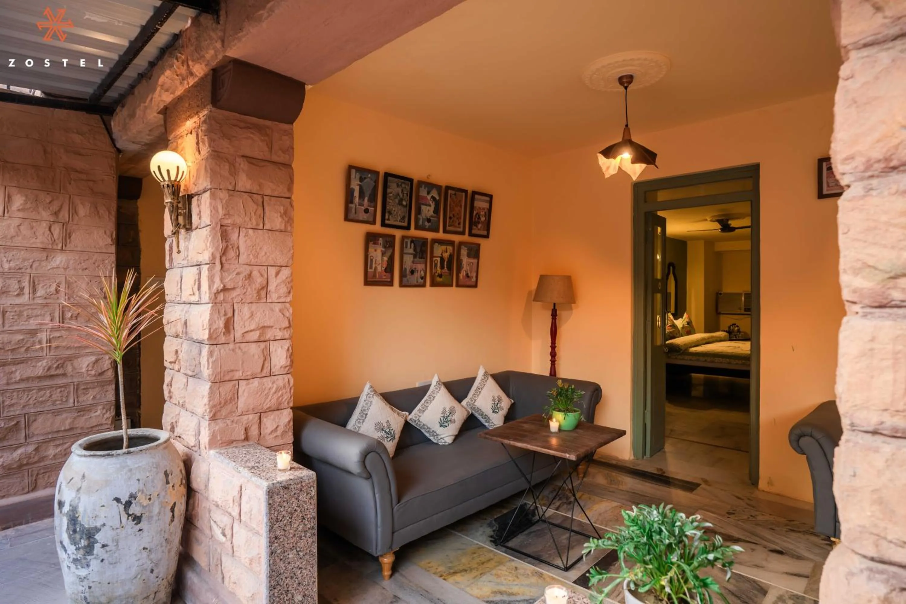 Patio in Zostel Jodhpur (Ratanada)