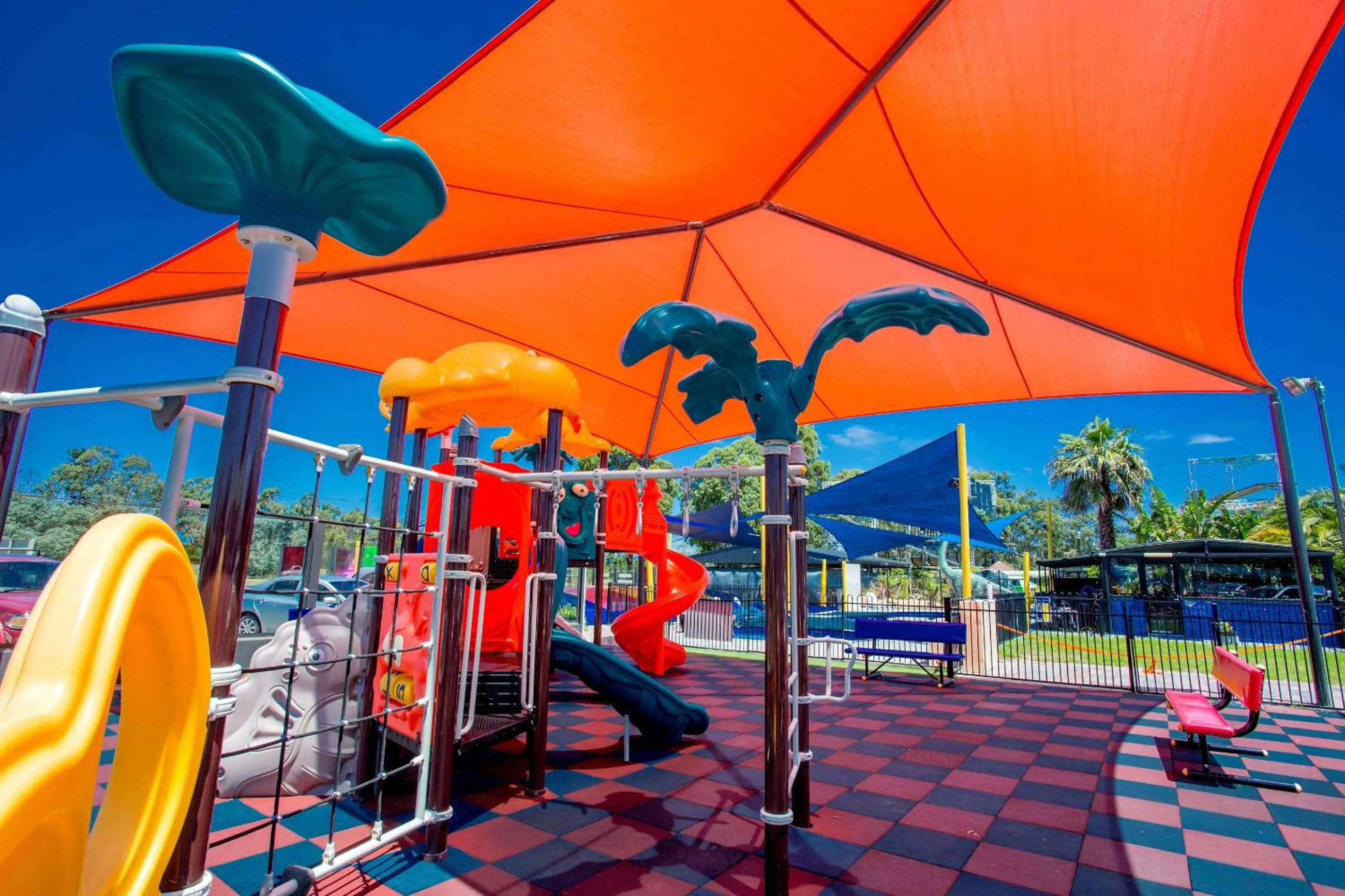 Children play ground in BIG4 Traralgon Park Lane Holiday Park