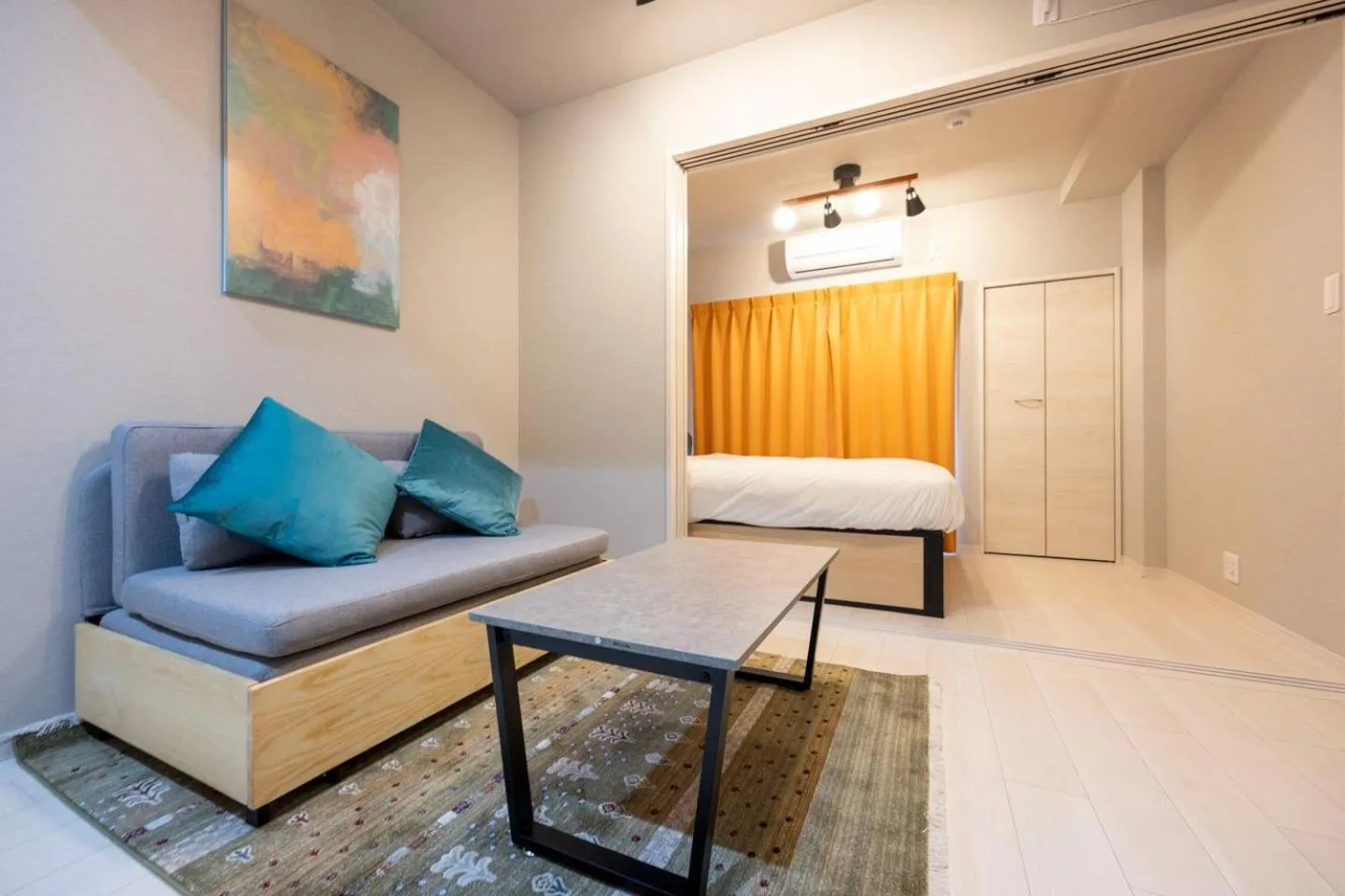 Living room, Bed in Mat Hikifune