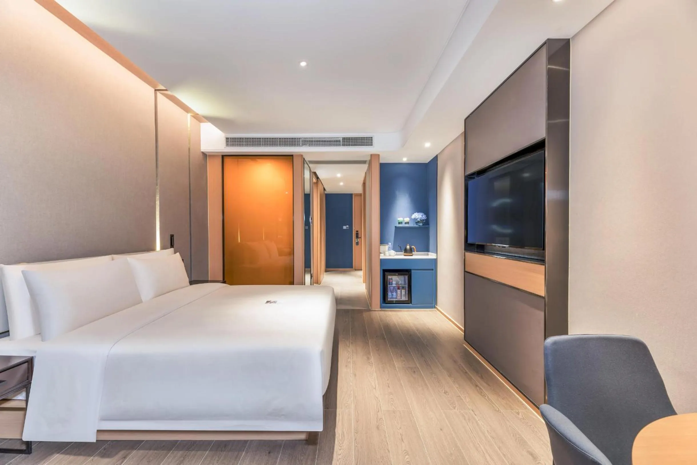 Bed in Atour Hotel Zhijiang Bridge