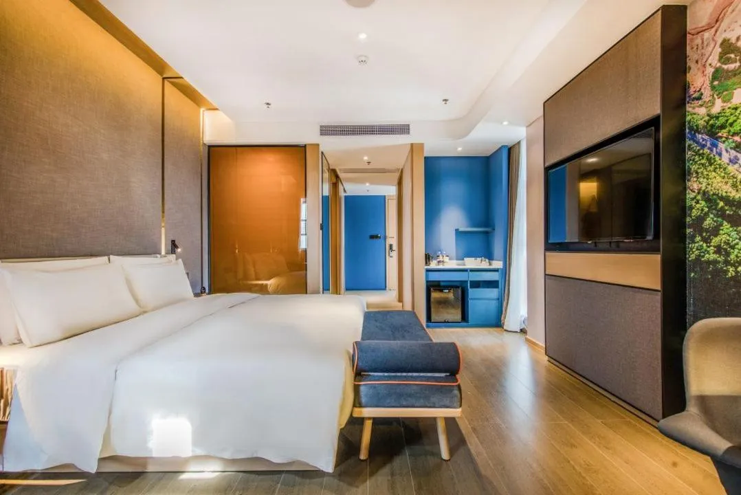 Bed in Atour Hotel Zhongshan Tanzhou