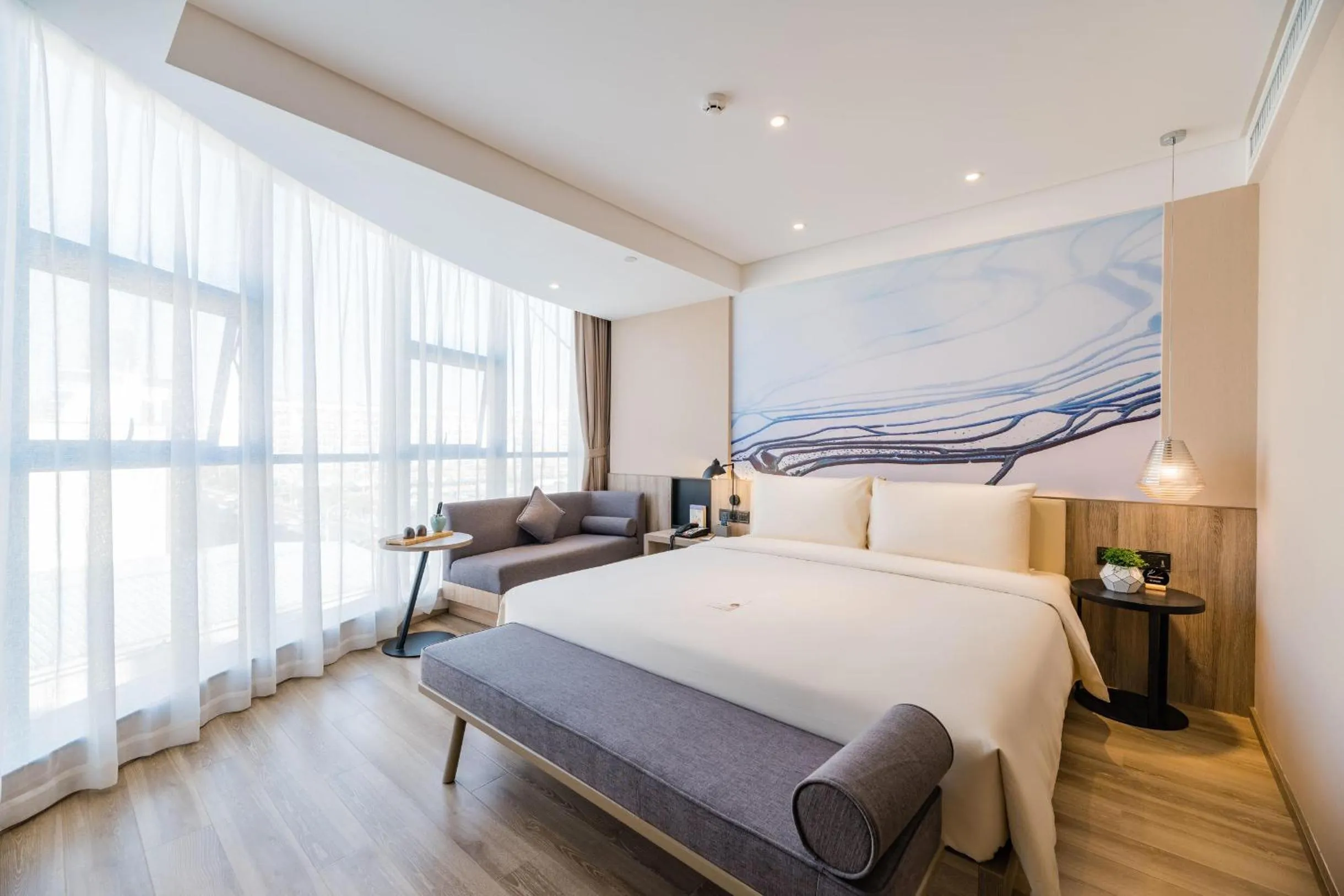 Bed in Atour Hotel Kunming Dashanghui