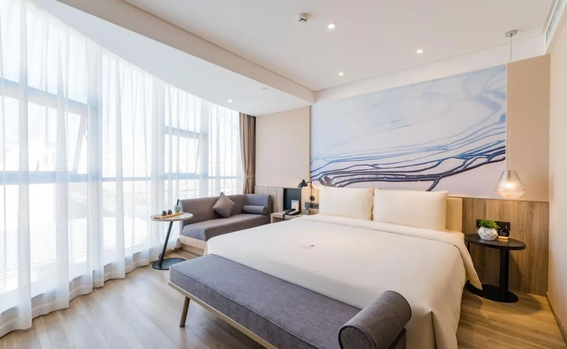 Bed in Atour Hotel Kunming Dashanghui
