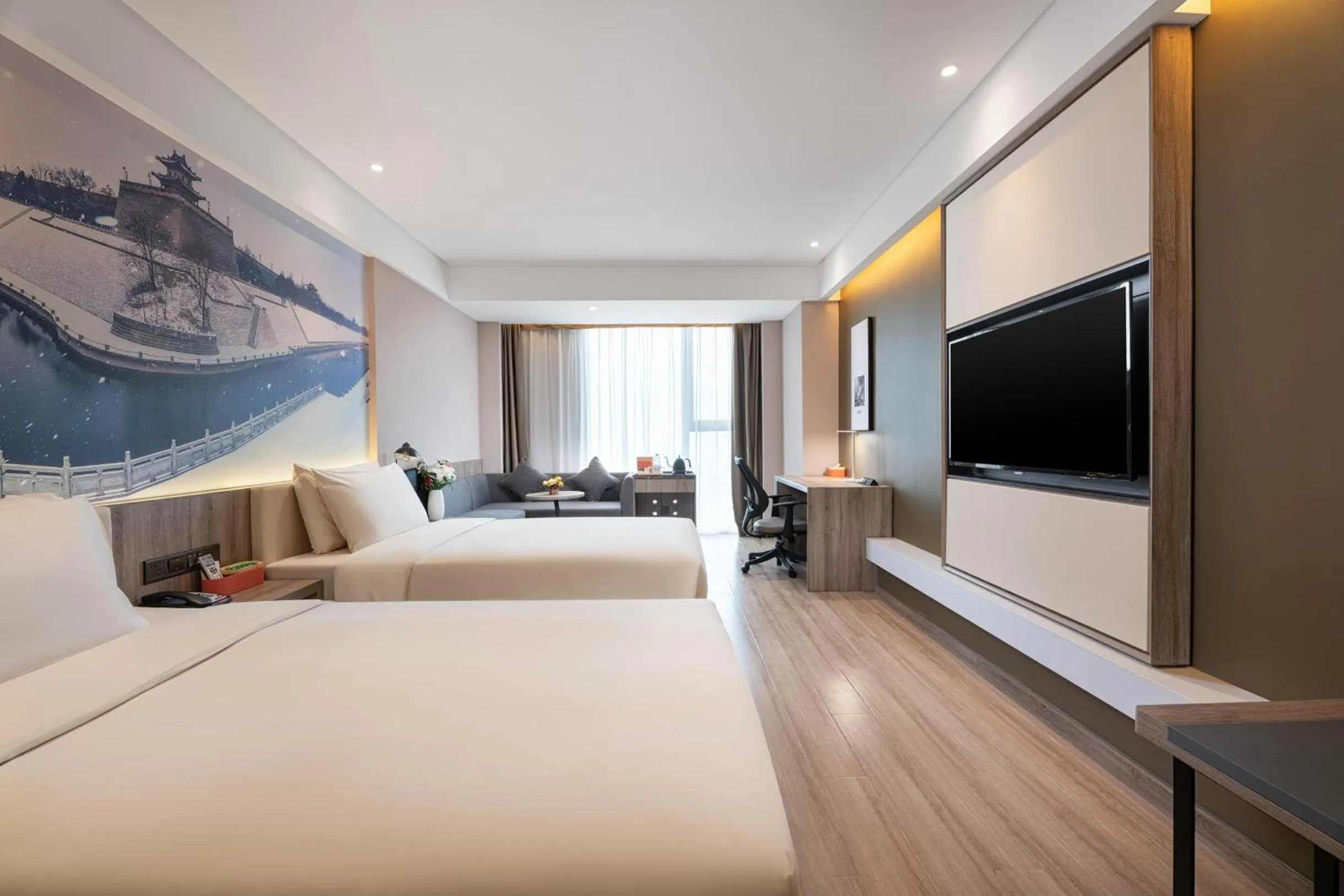 Bed in Atour Hotel Xi'an Daming Palace