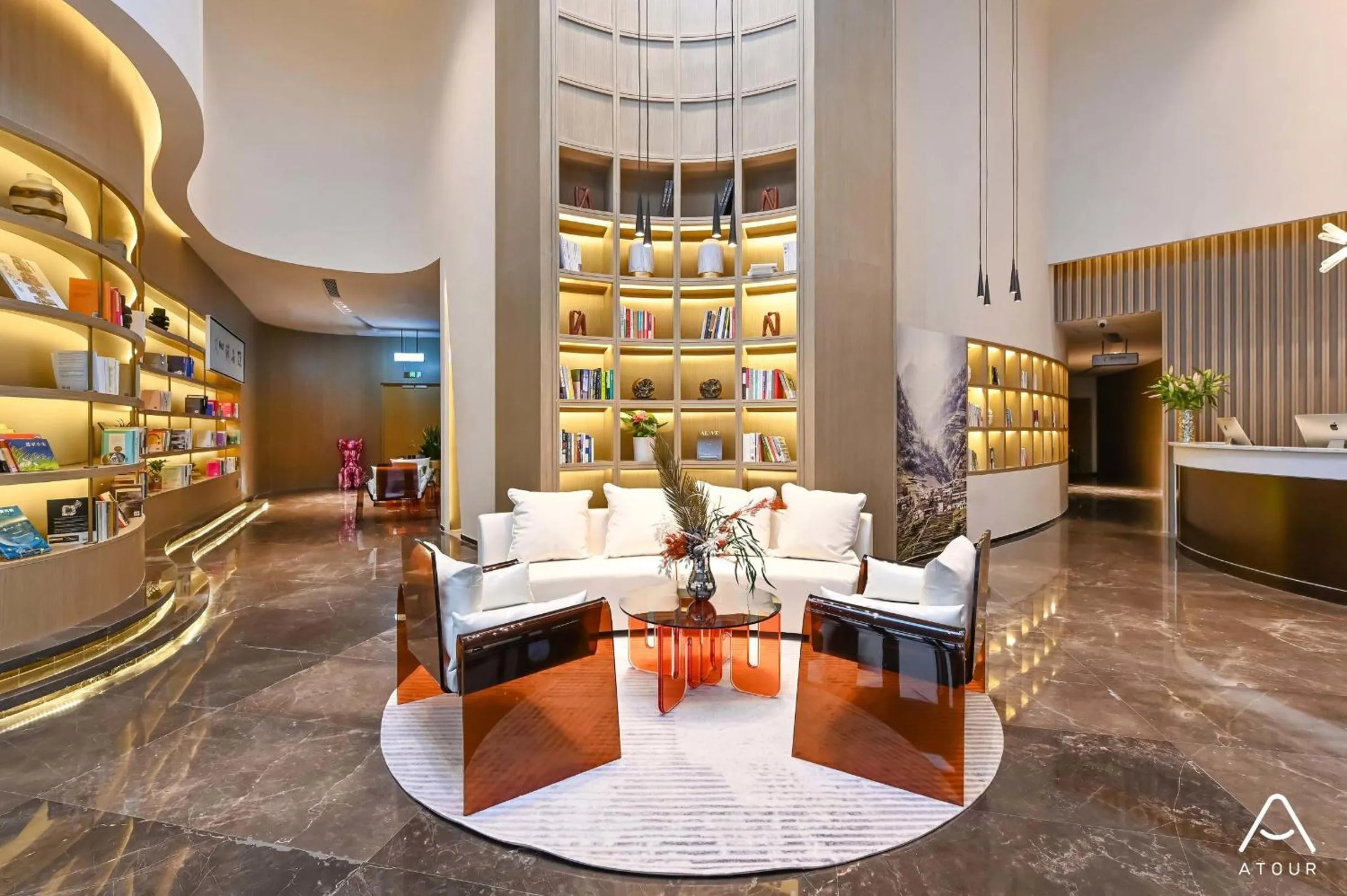 Seating area in Atour Hotel Beijing Lishuiqiao